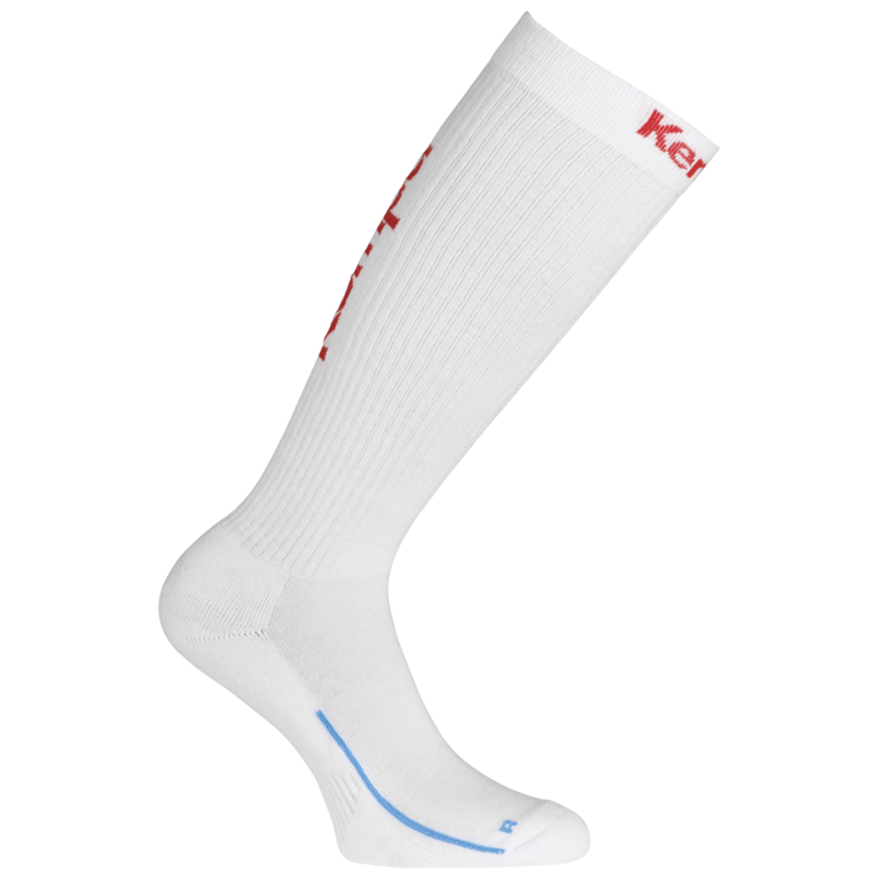 Long Socks Blanco/rojo Kempa