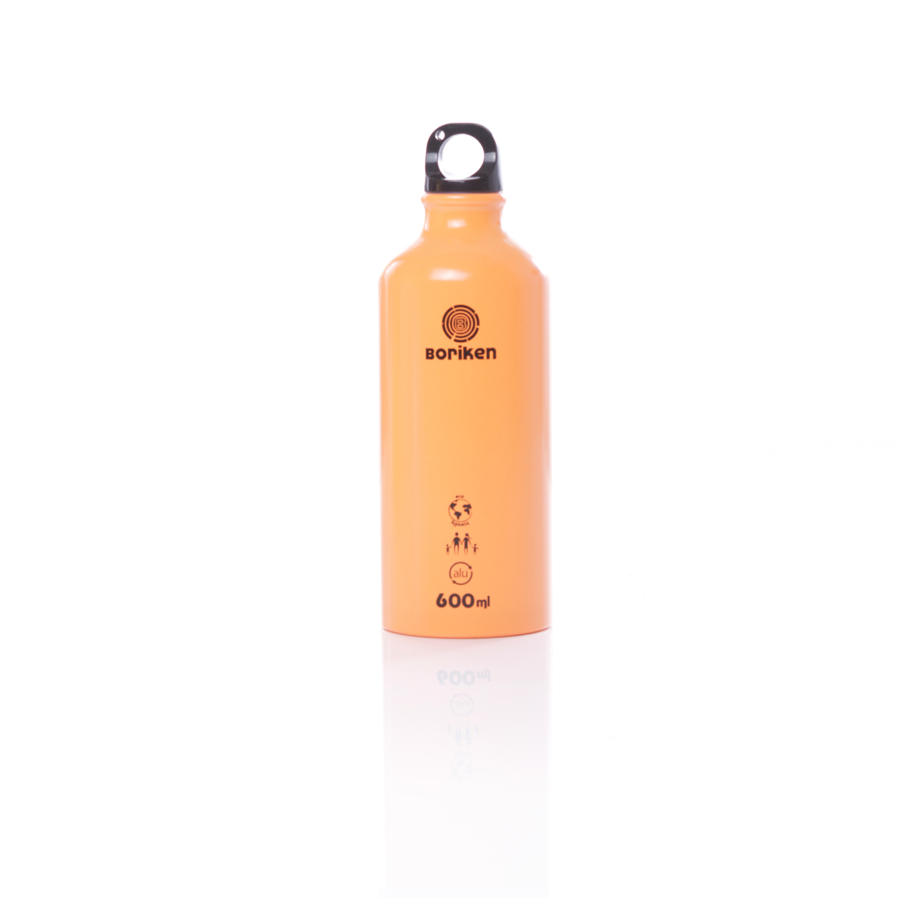 Botella Aluminio BORIKEN Naranja 0,6 litros