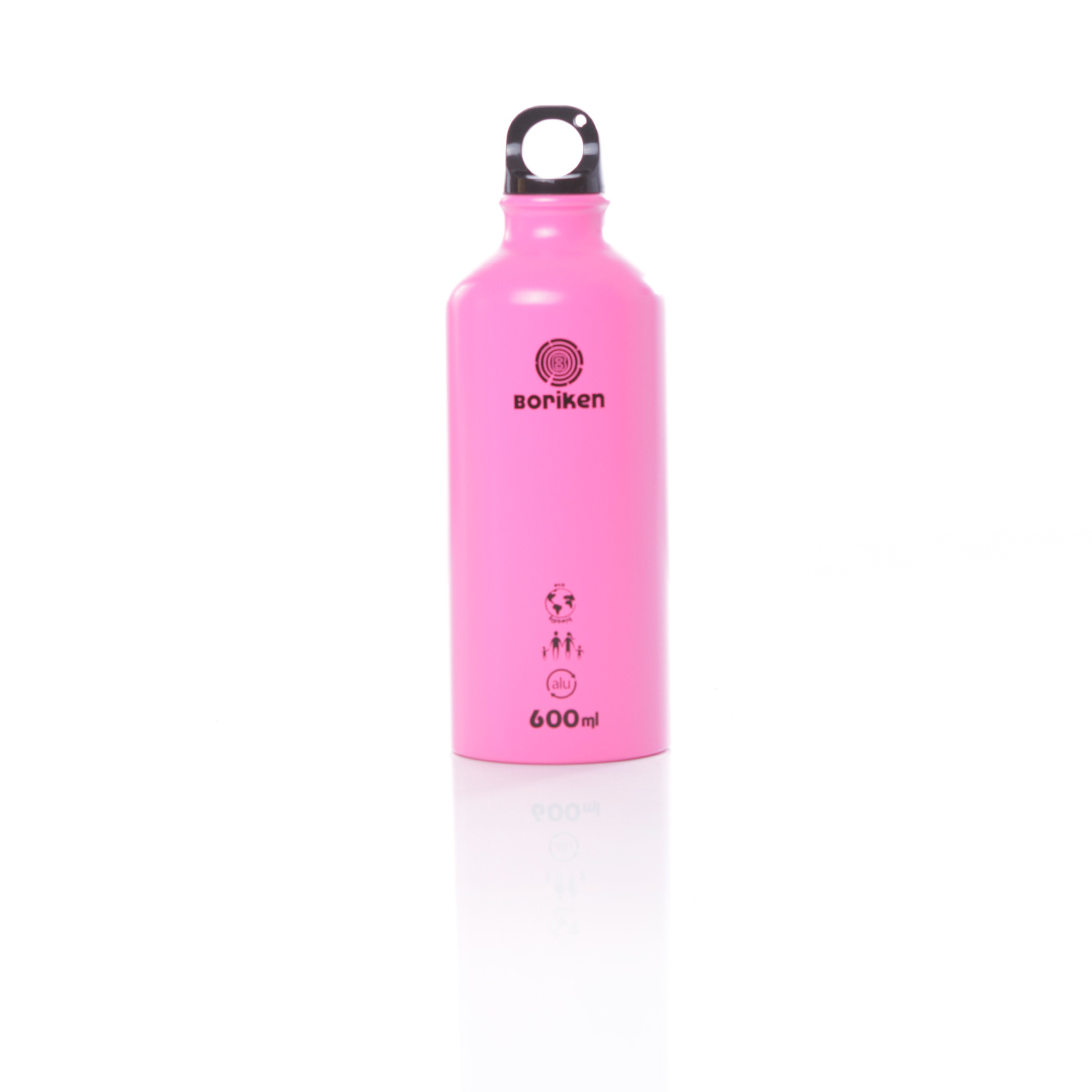 Botella Aluminio Boriken Rosa 0,6 Litros