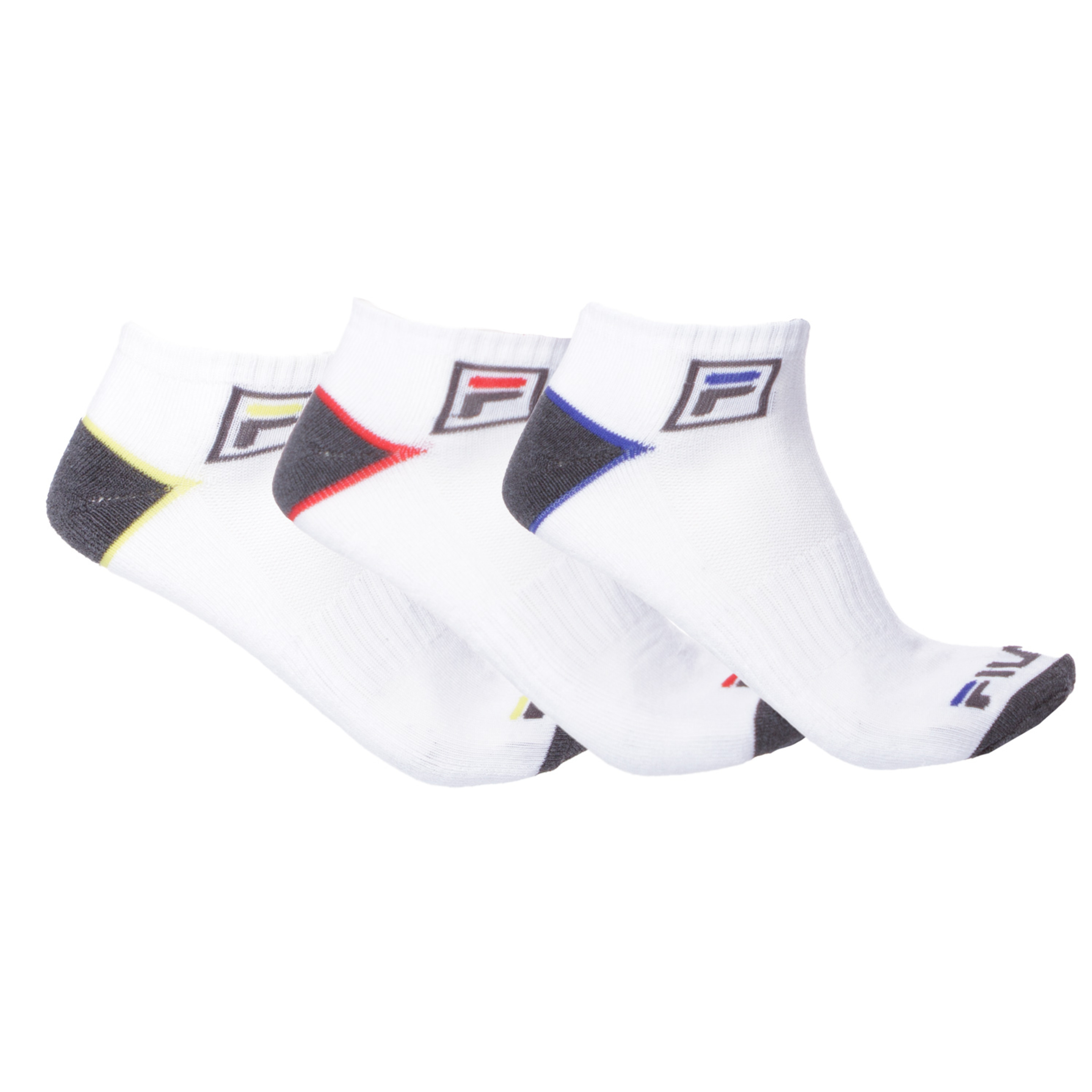 Pack 3 Calcetines FILA Blanco Gris Hombre