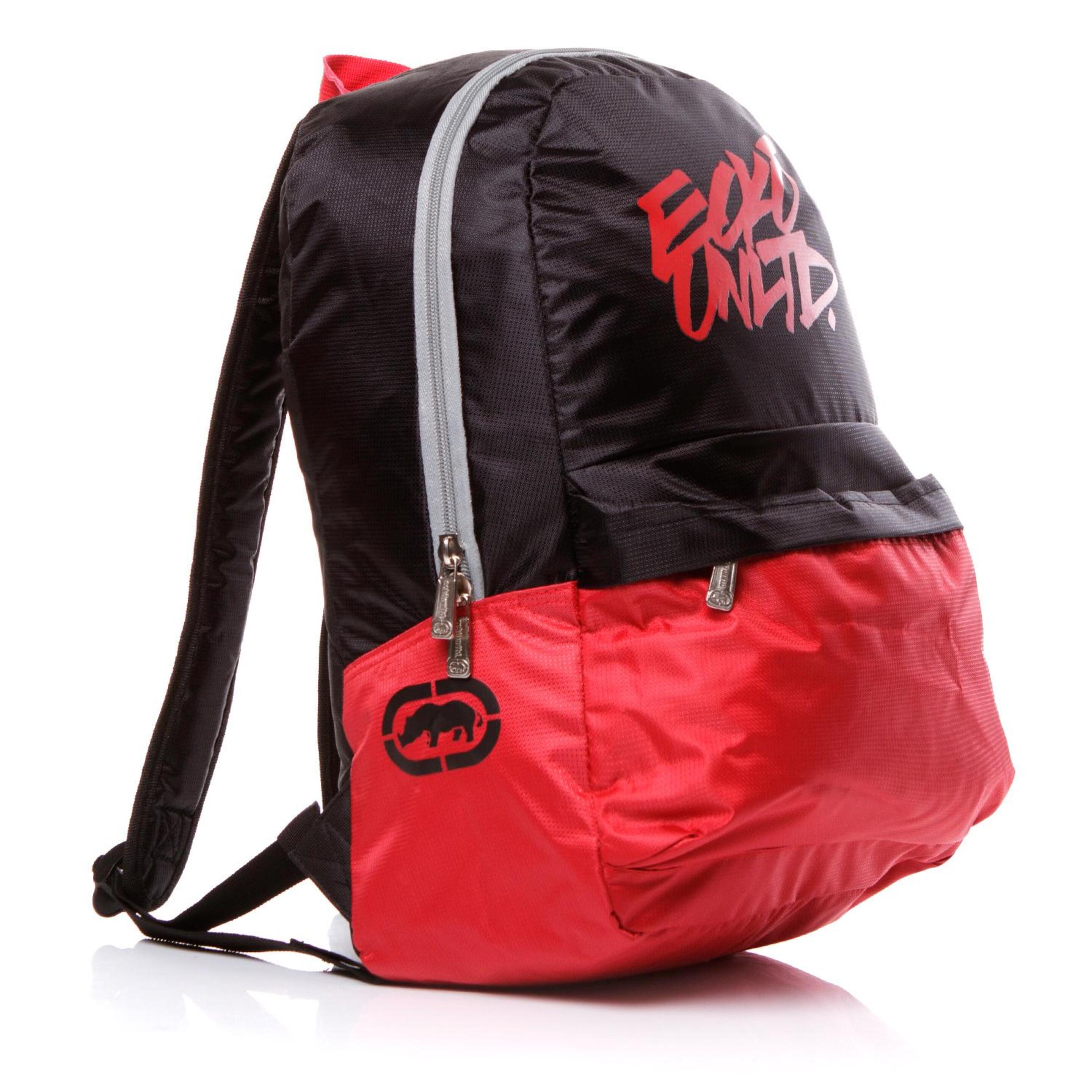 ECKO Mochila Negro Rojo