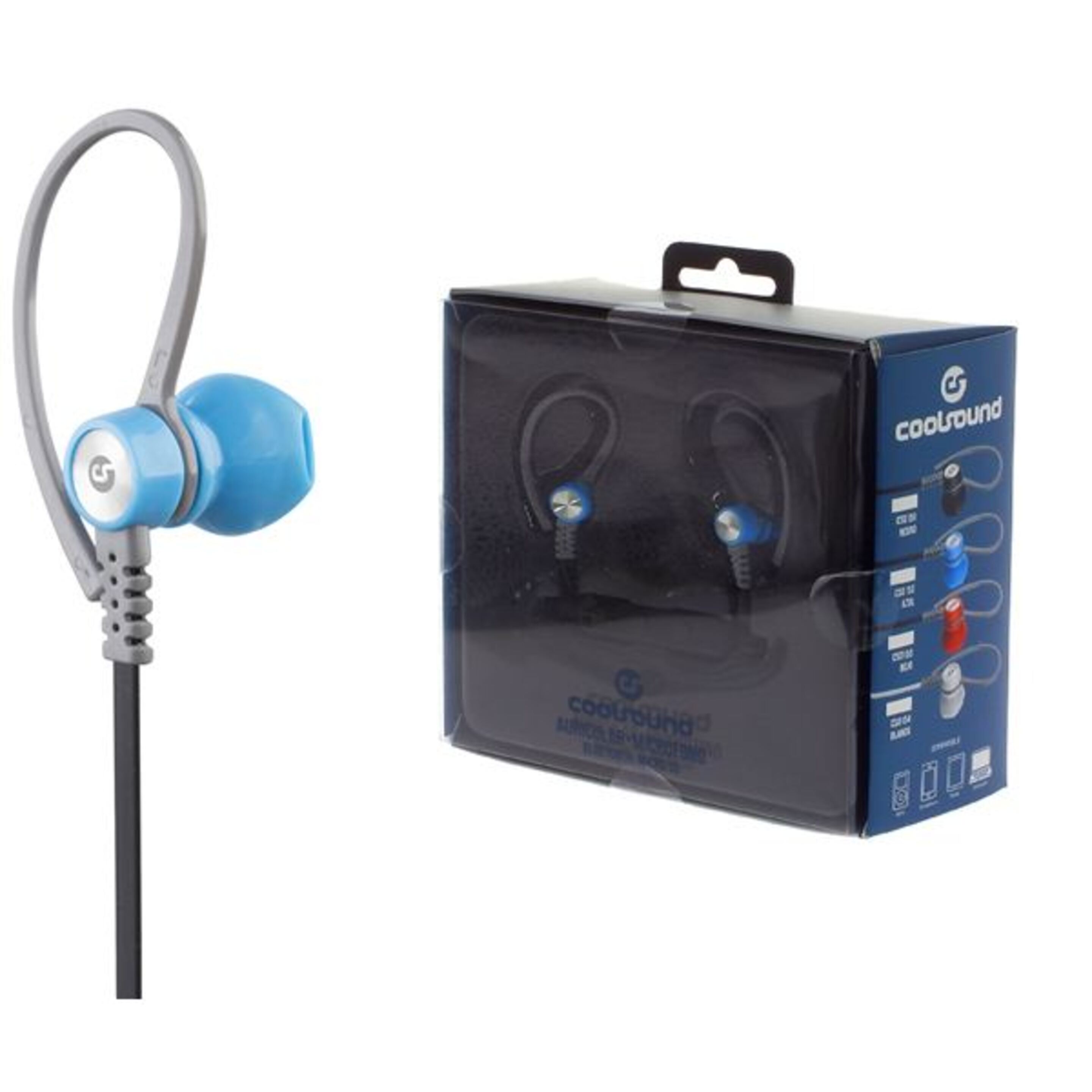 Auricular + Micro Sport V5 Bluetooth + Micro Sd Azul Coolsound