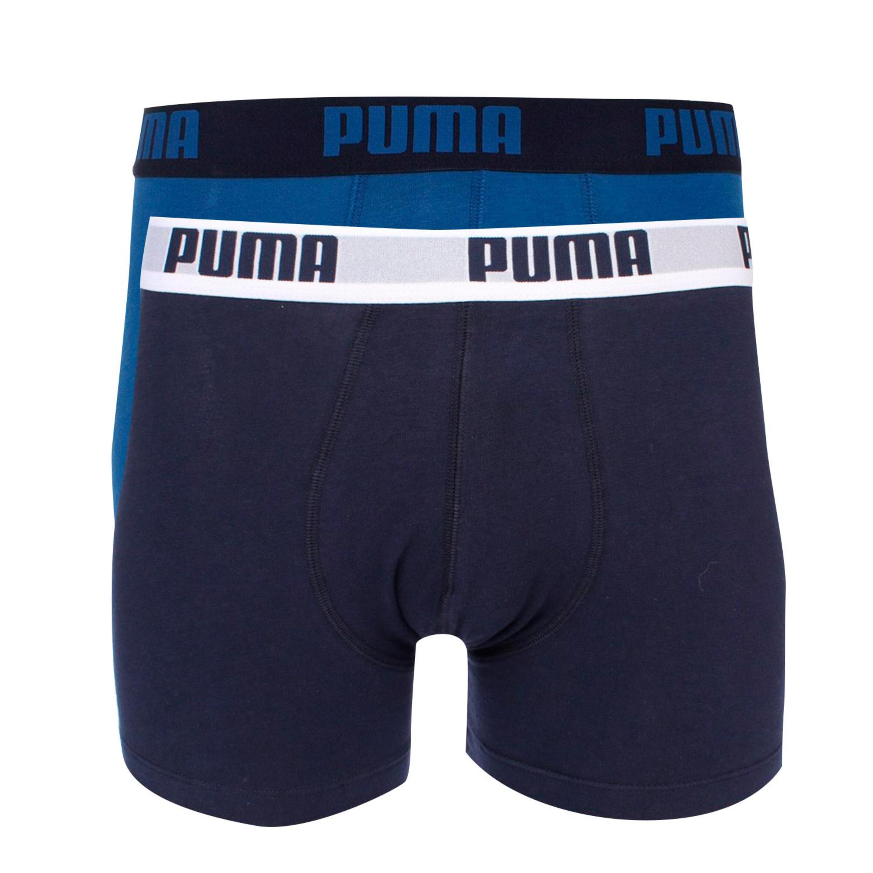 Puma Calzoncillos Boxer Azul Negro