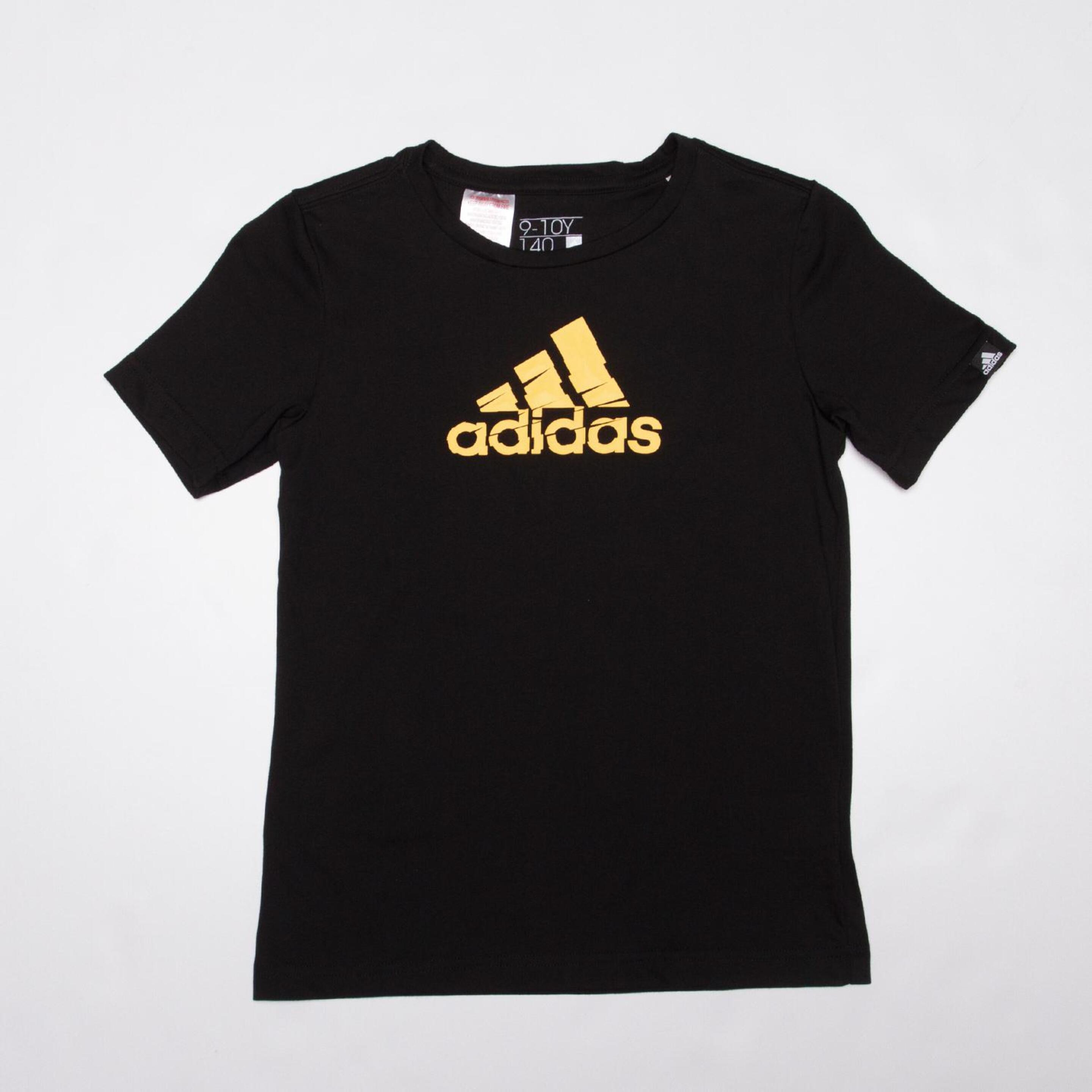 ADIDAS Camiseta Manga Corta Negro Niño