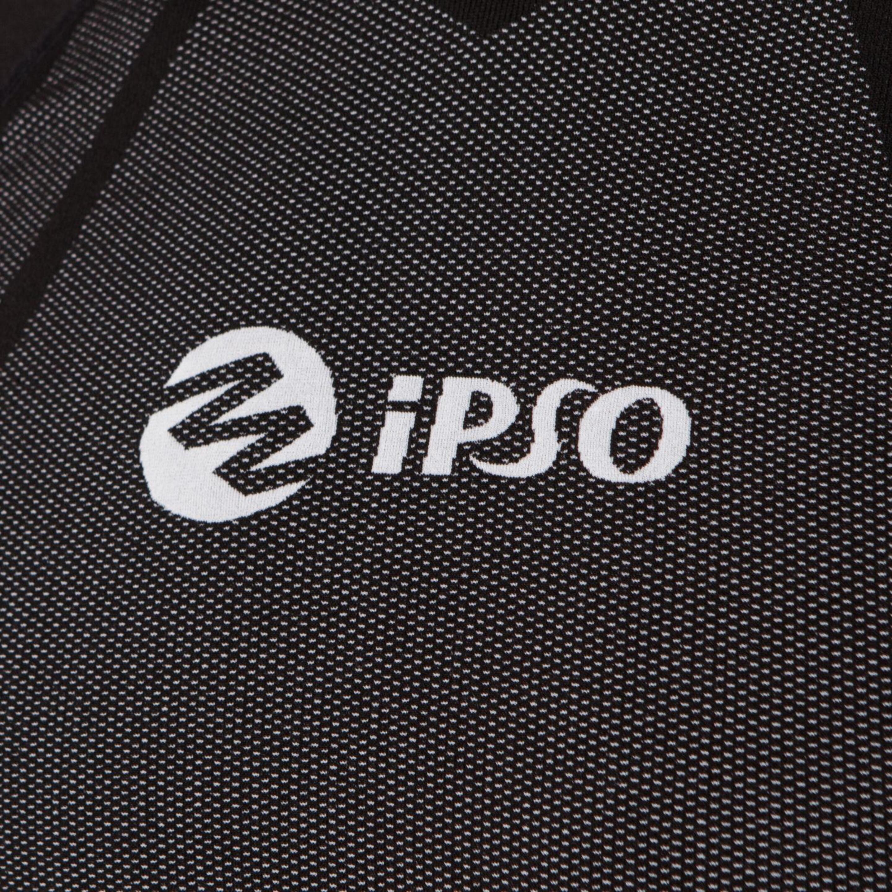 Camiseta Compresión Ipso Negro Unisex Negro Blanco