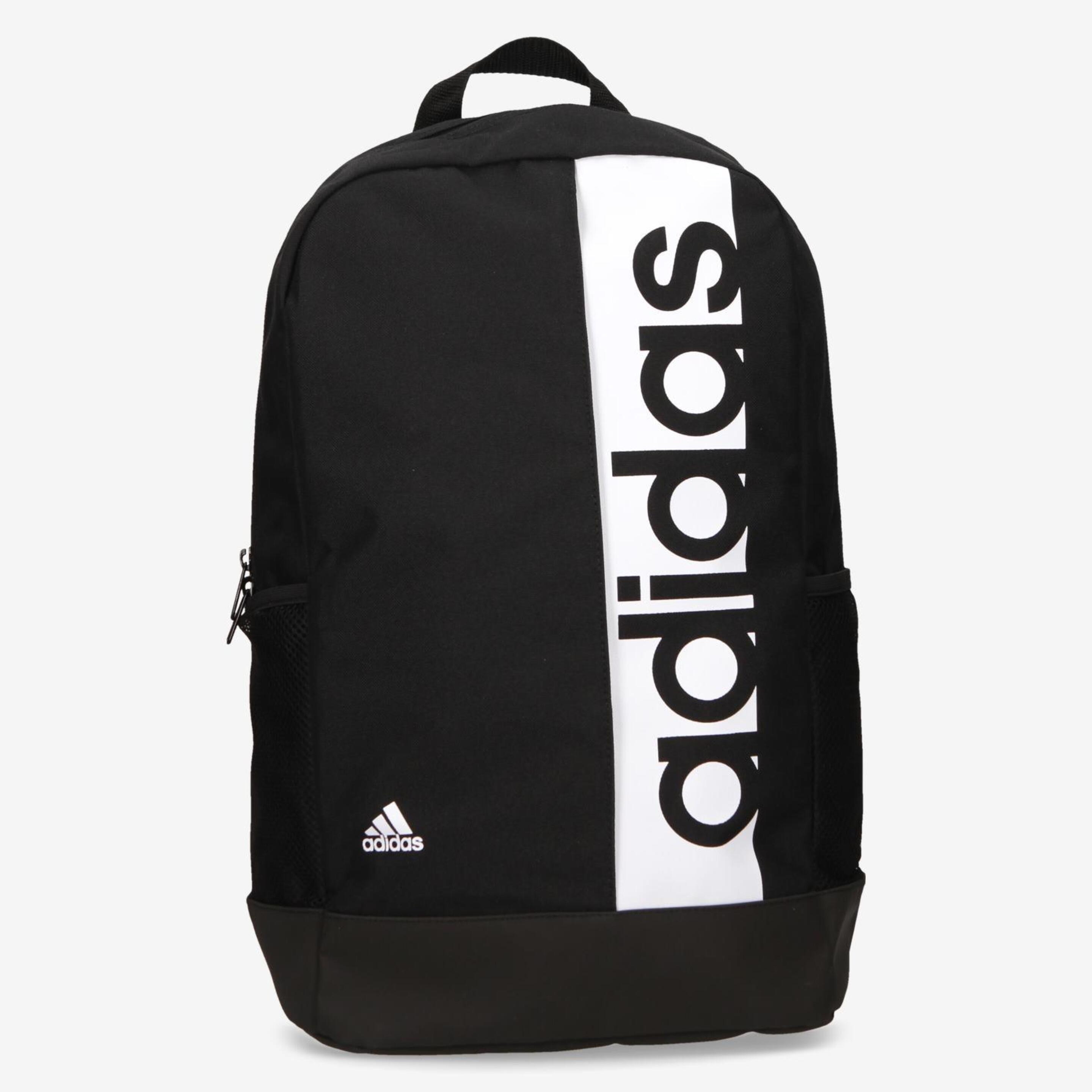 Mochila adidas Negra Franja Blanca