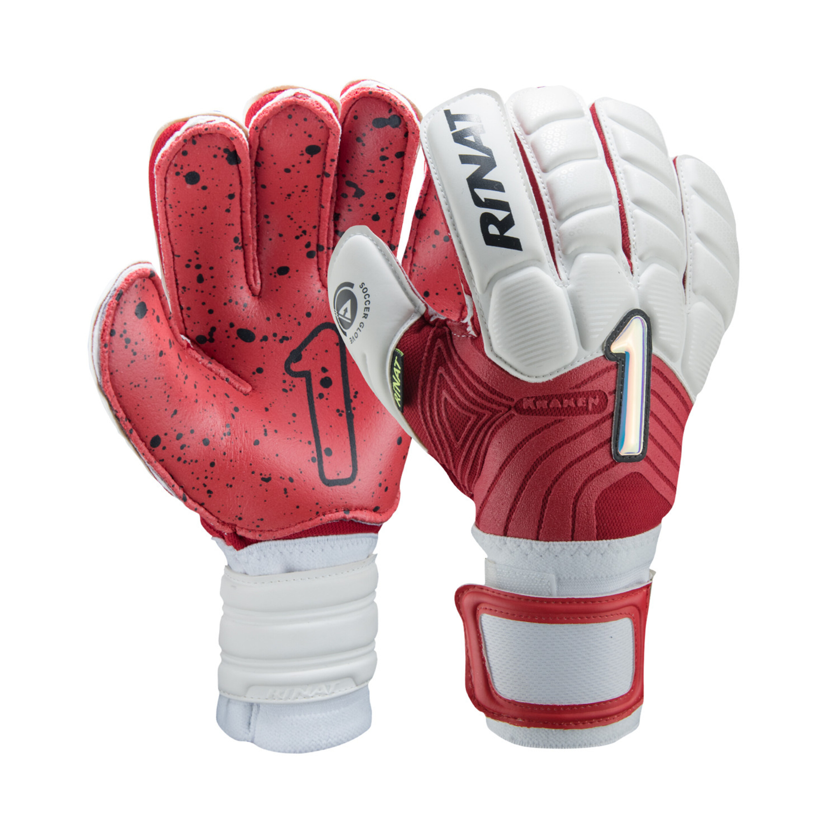 Guante De Portero Rinat Kraken Spekter Turf Blanco/ Rojo