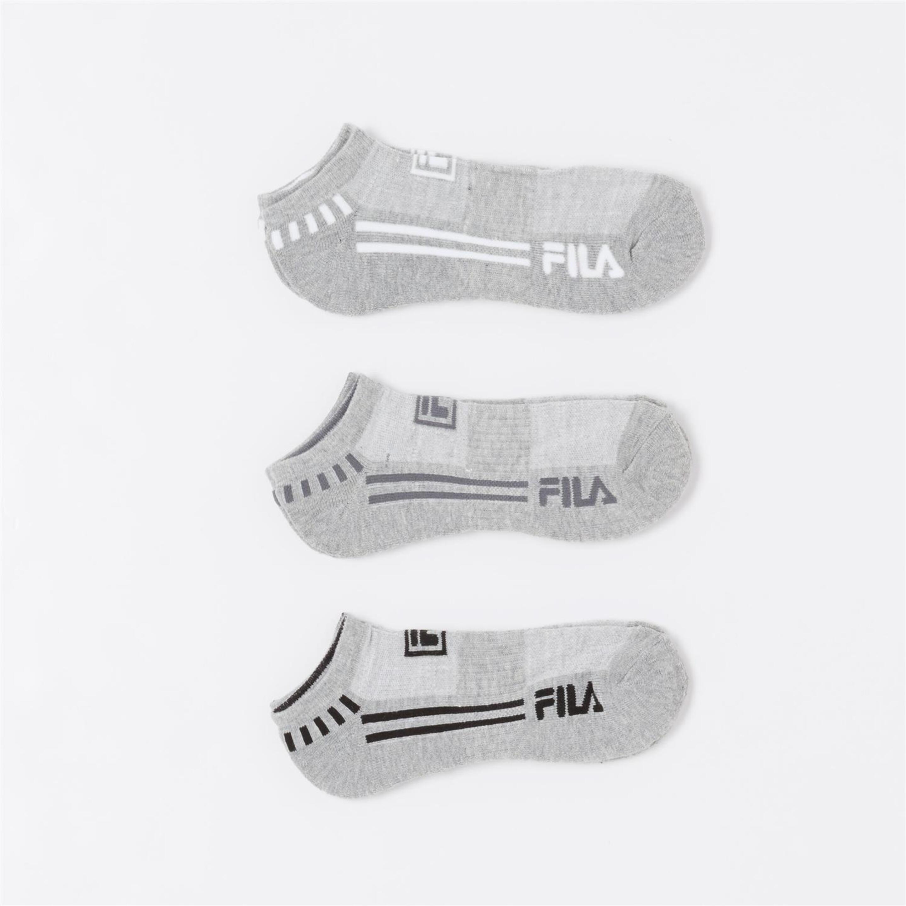 Fila Pack 3 Calcetines Invisibles Gris Niño