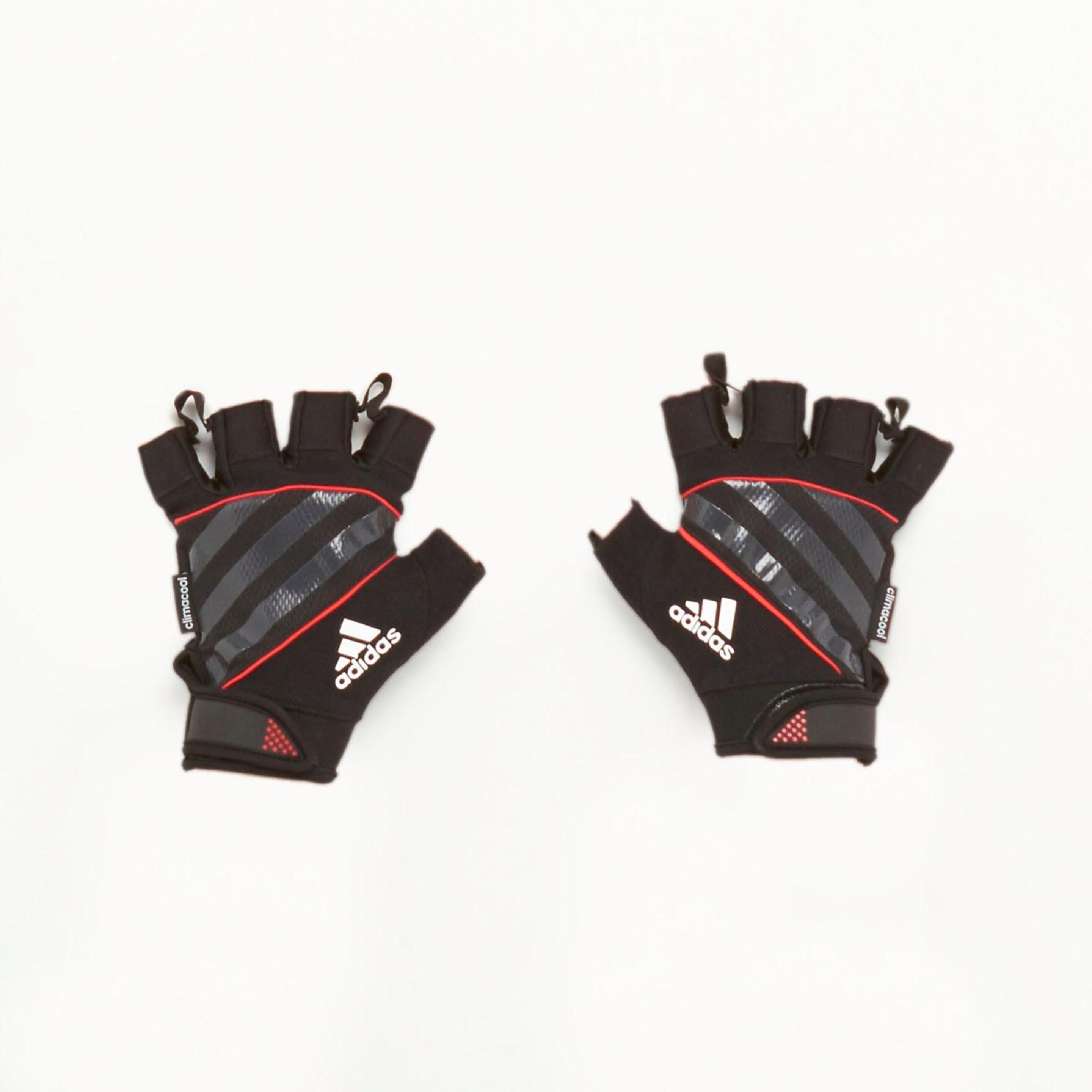 ADIDAS PERFORMANCE Guantes Cortos Gym Rojo