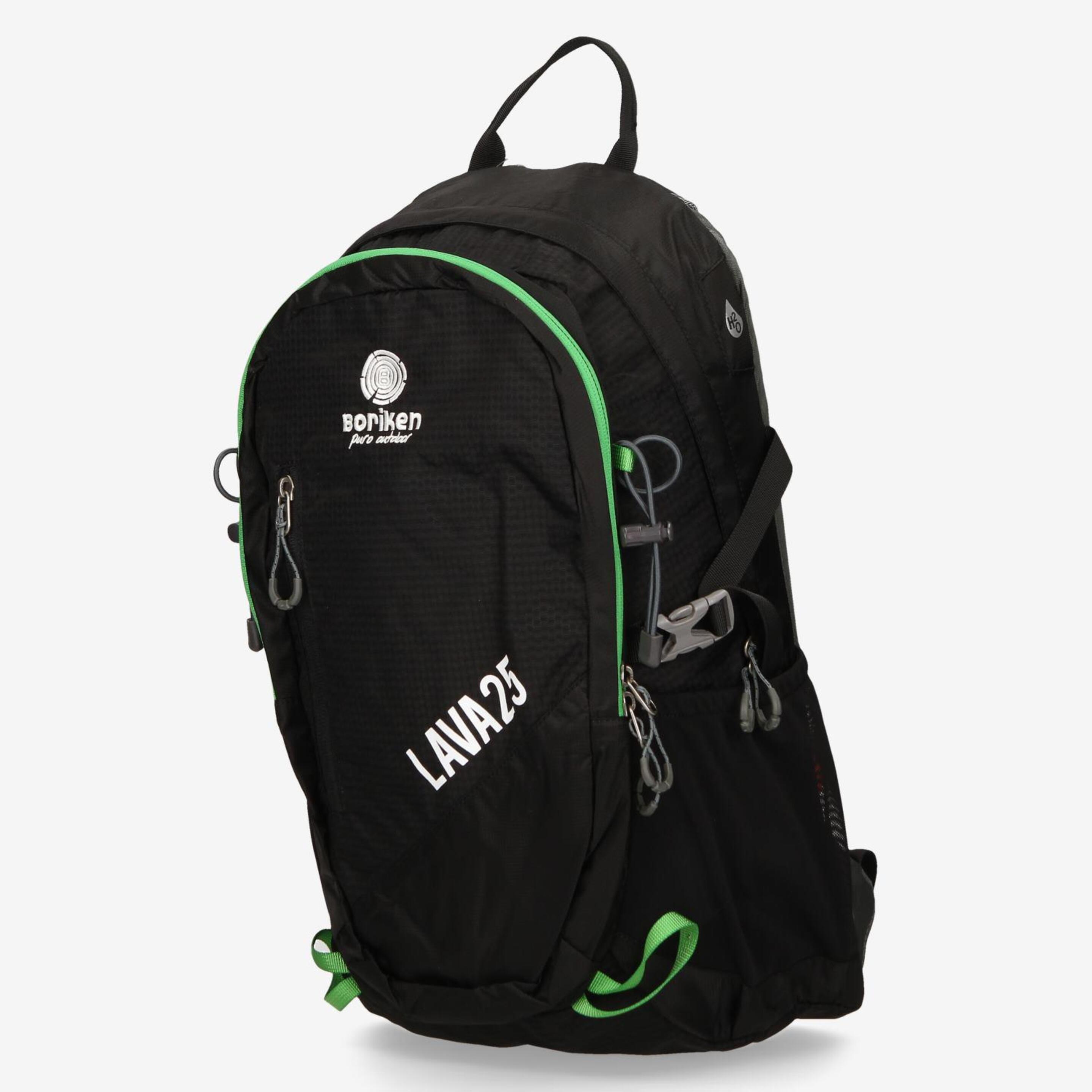 Mochila Montaña BORIKEN LAVA 25L. Negra