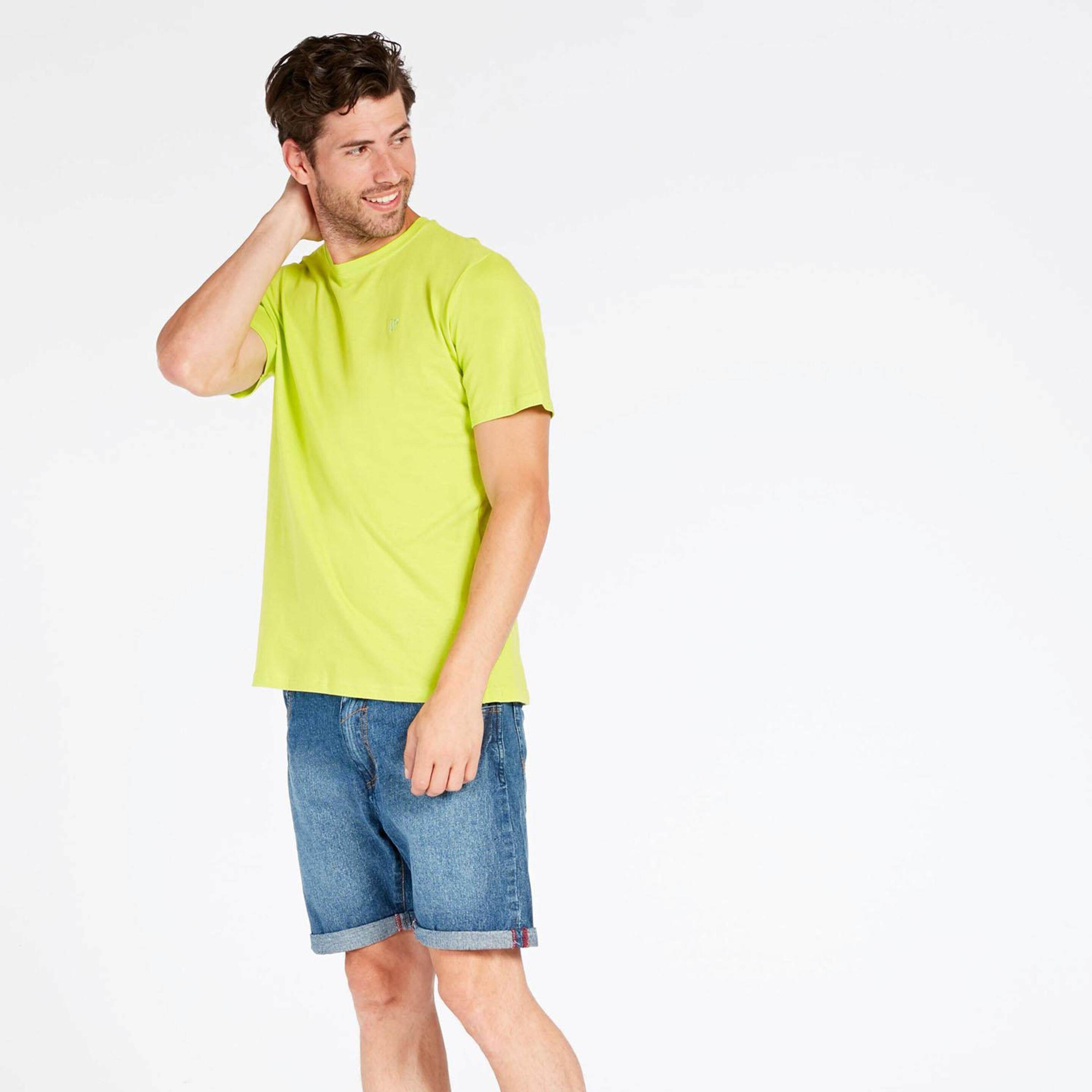 Camiseta Verde Hombre Up Basic