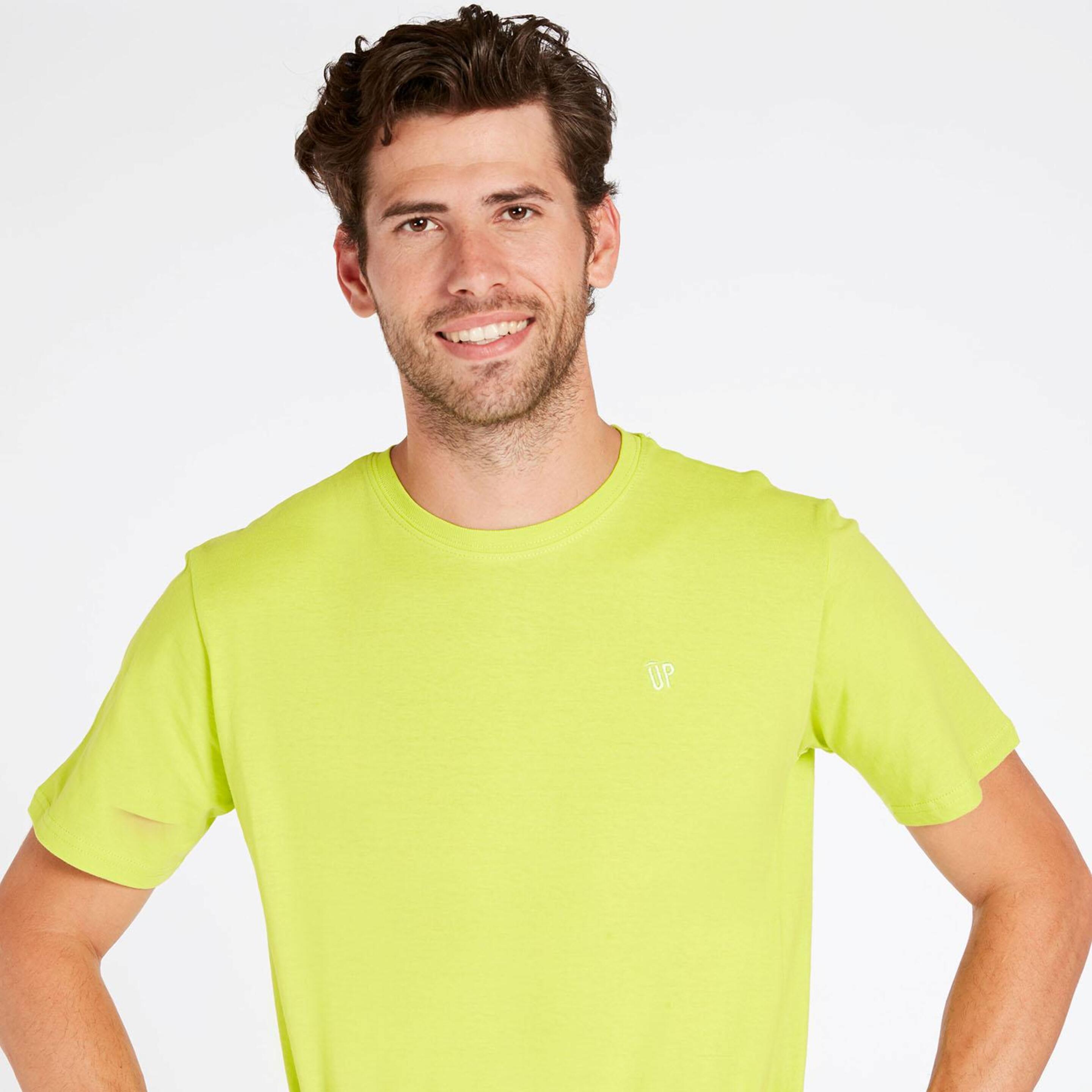 Camiseta Verde Hombre Up Basic