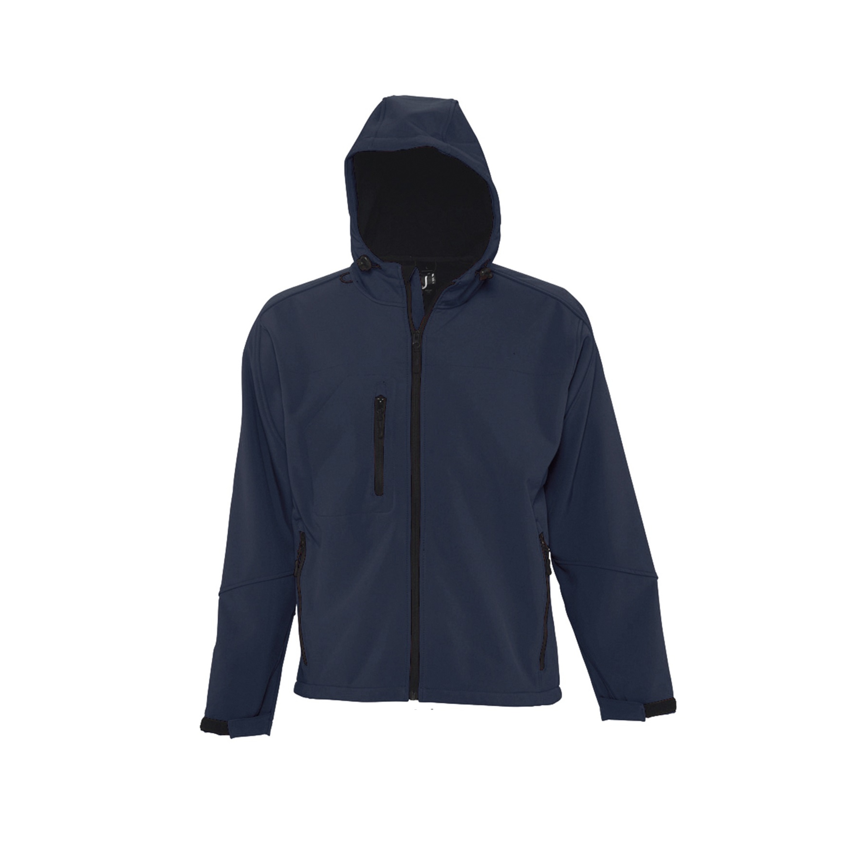 Jaqueta De Softshell Com Capuz Esportivo Para Meninos - azul-marino - 