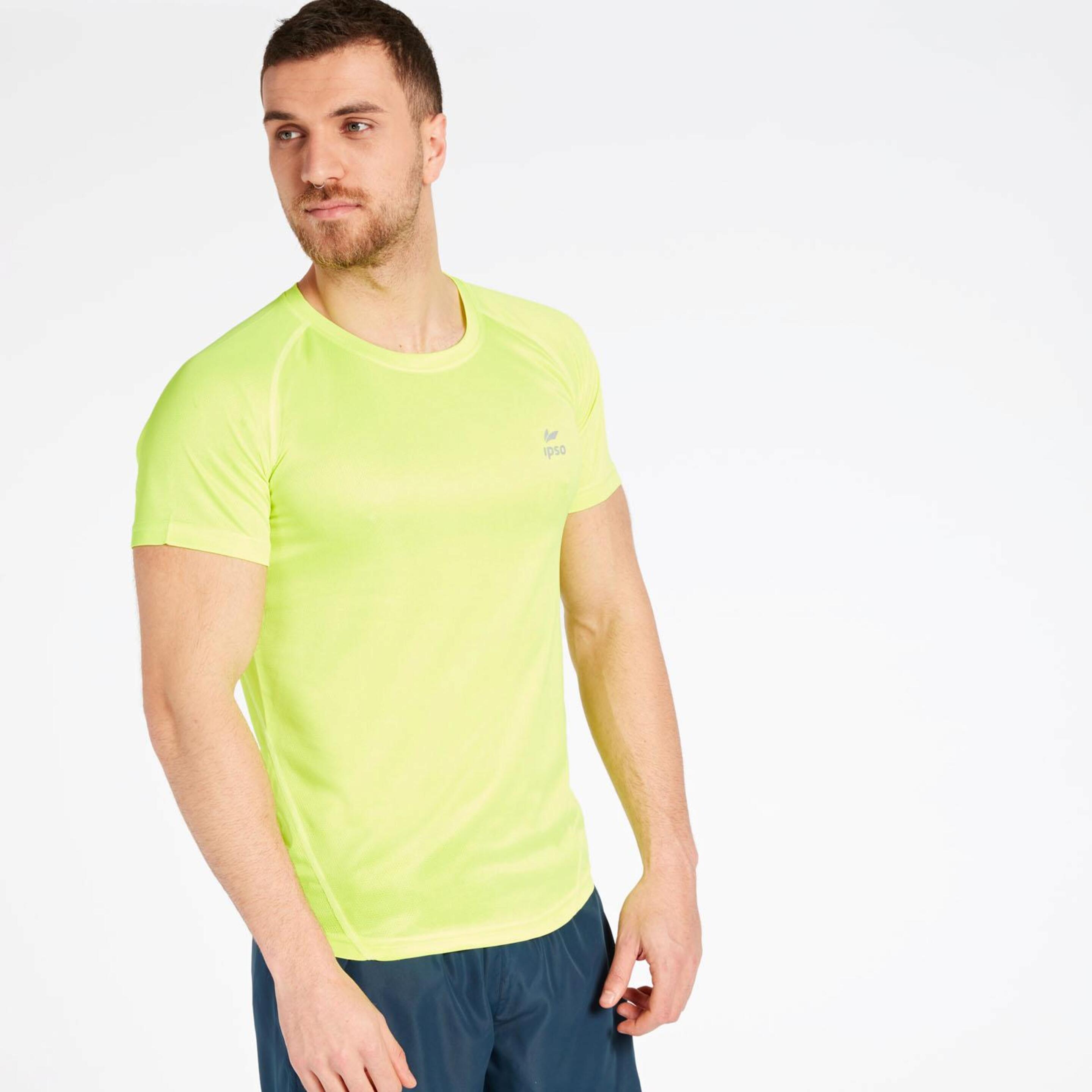 Camiseta Running Amarilla Ipso Basic