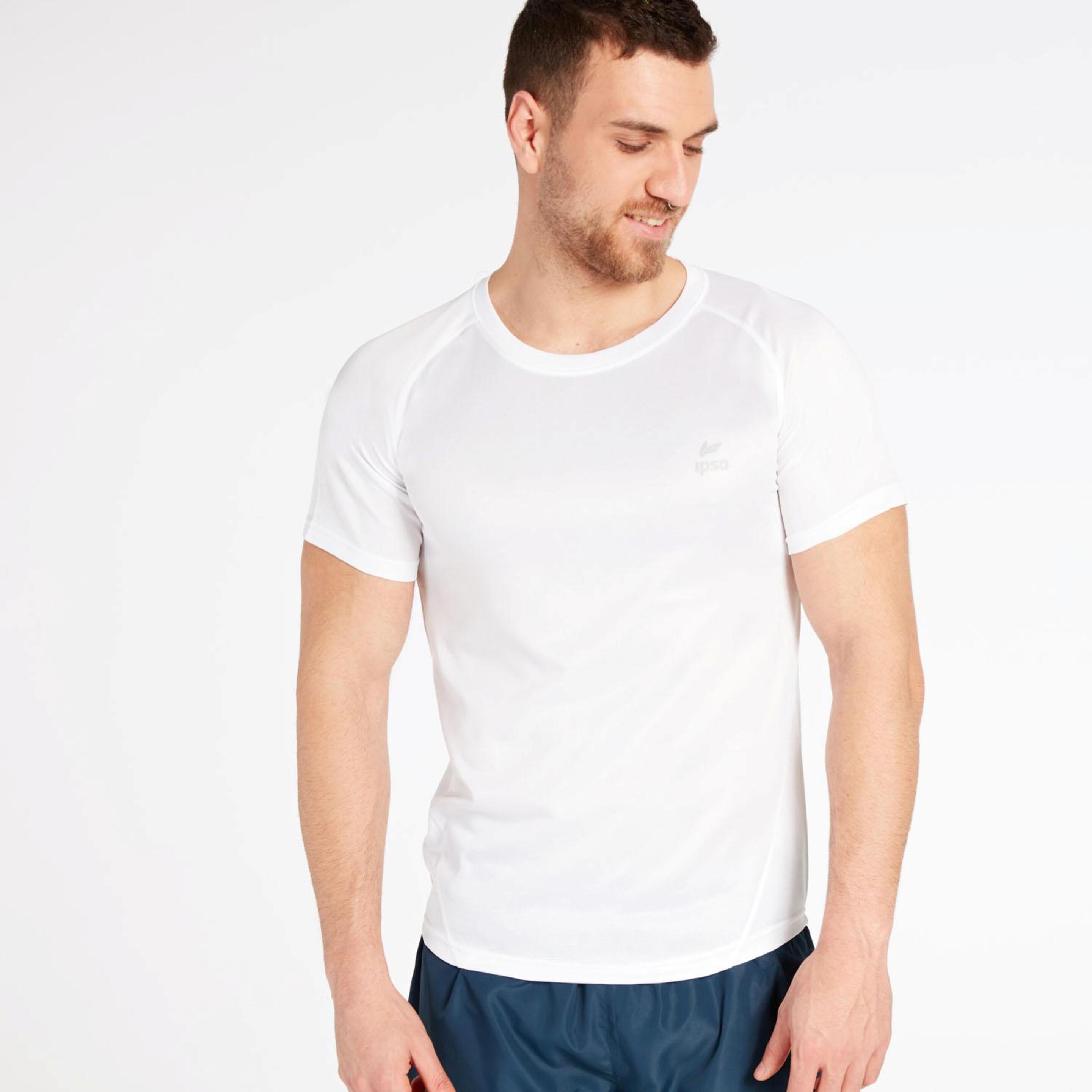 Camiseta Running Blanca Ipso Basic