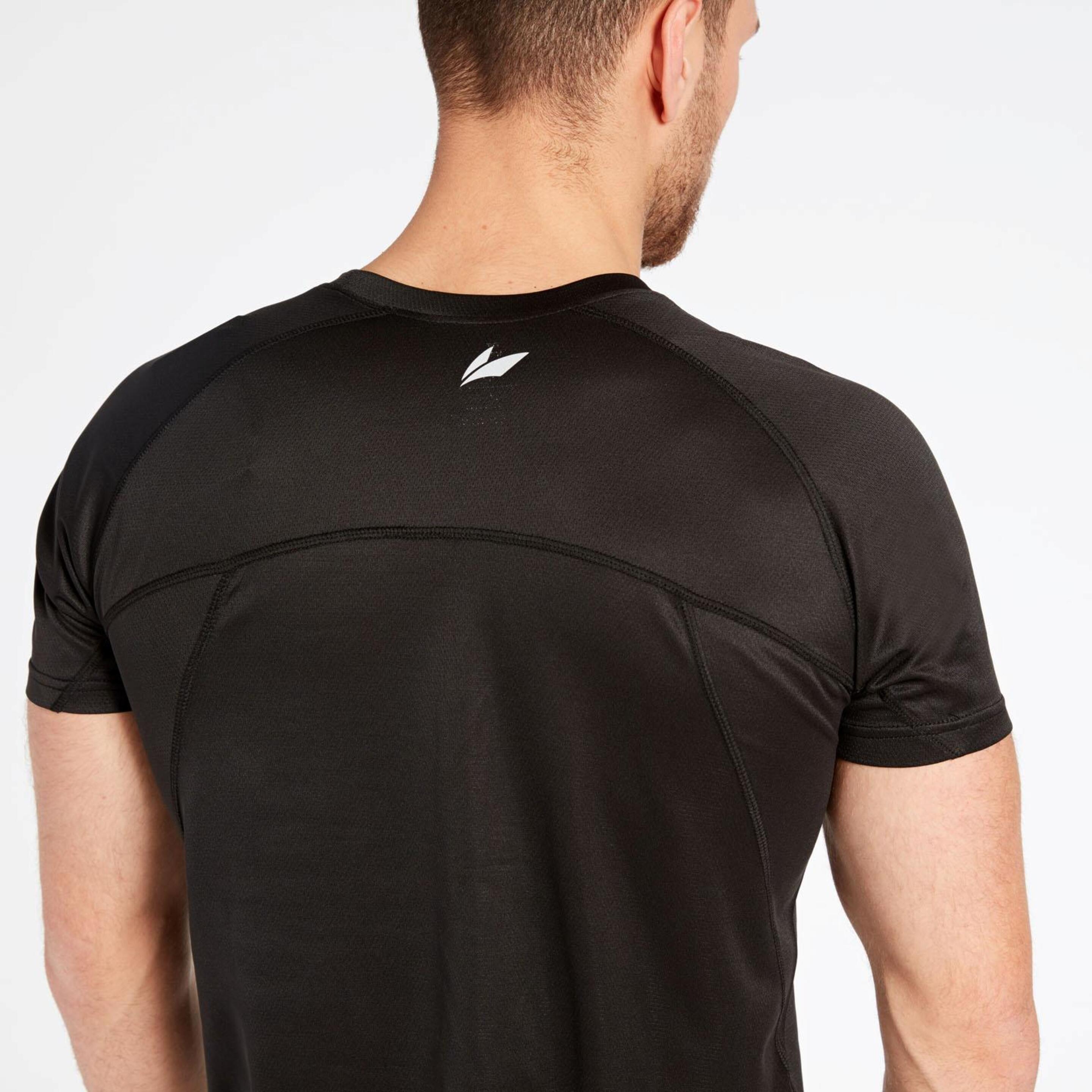 Camiseta Running Negra Ipso Basic