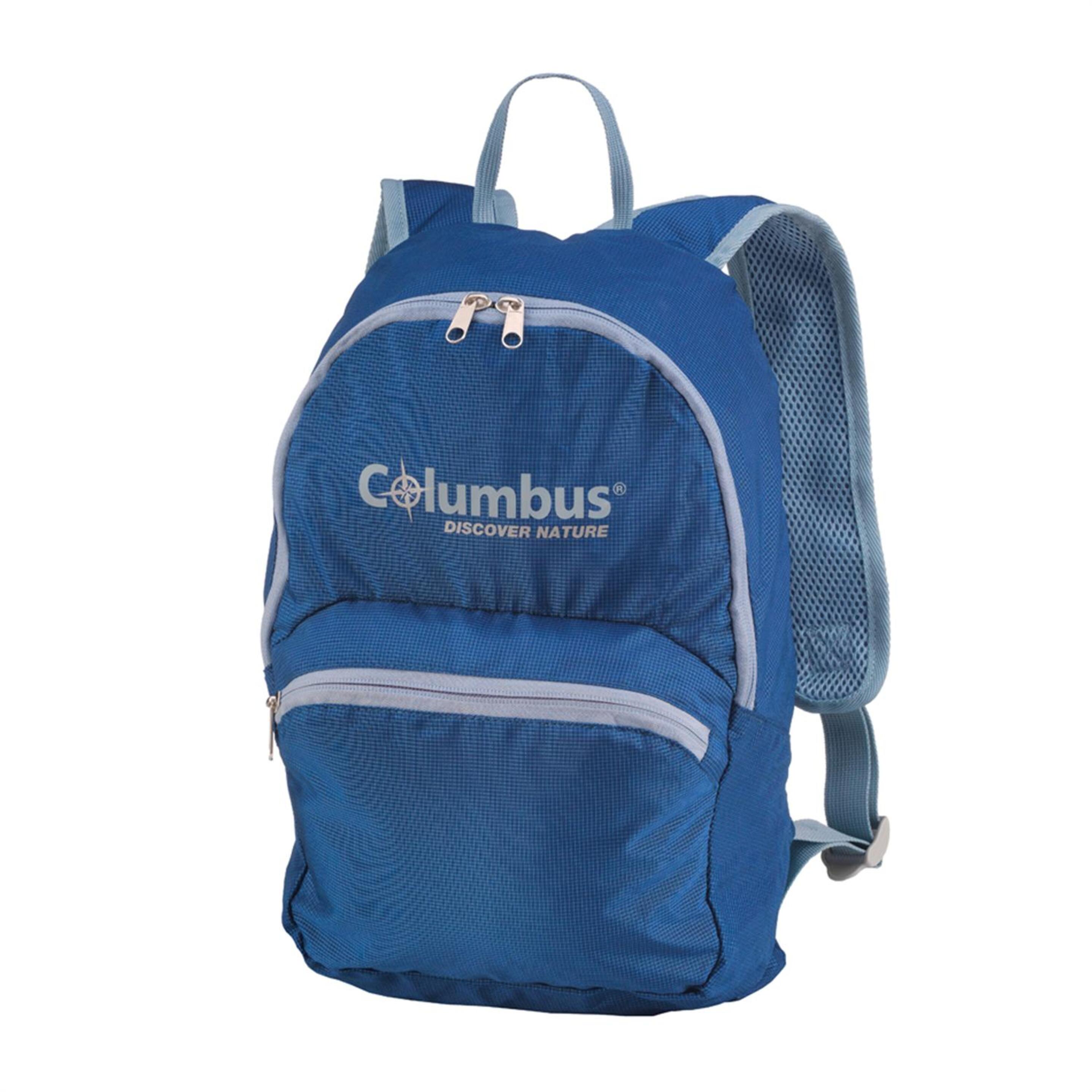 Mochila Plegable Azul Columbus 15l