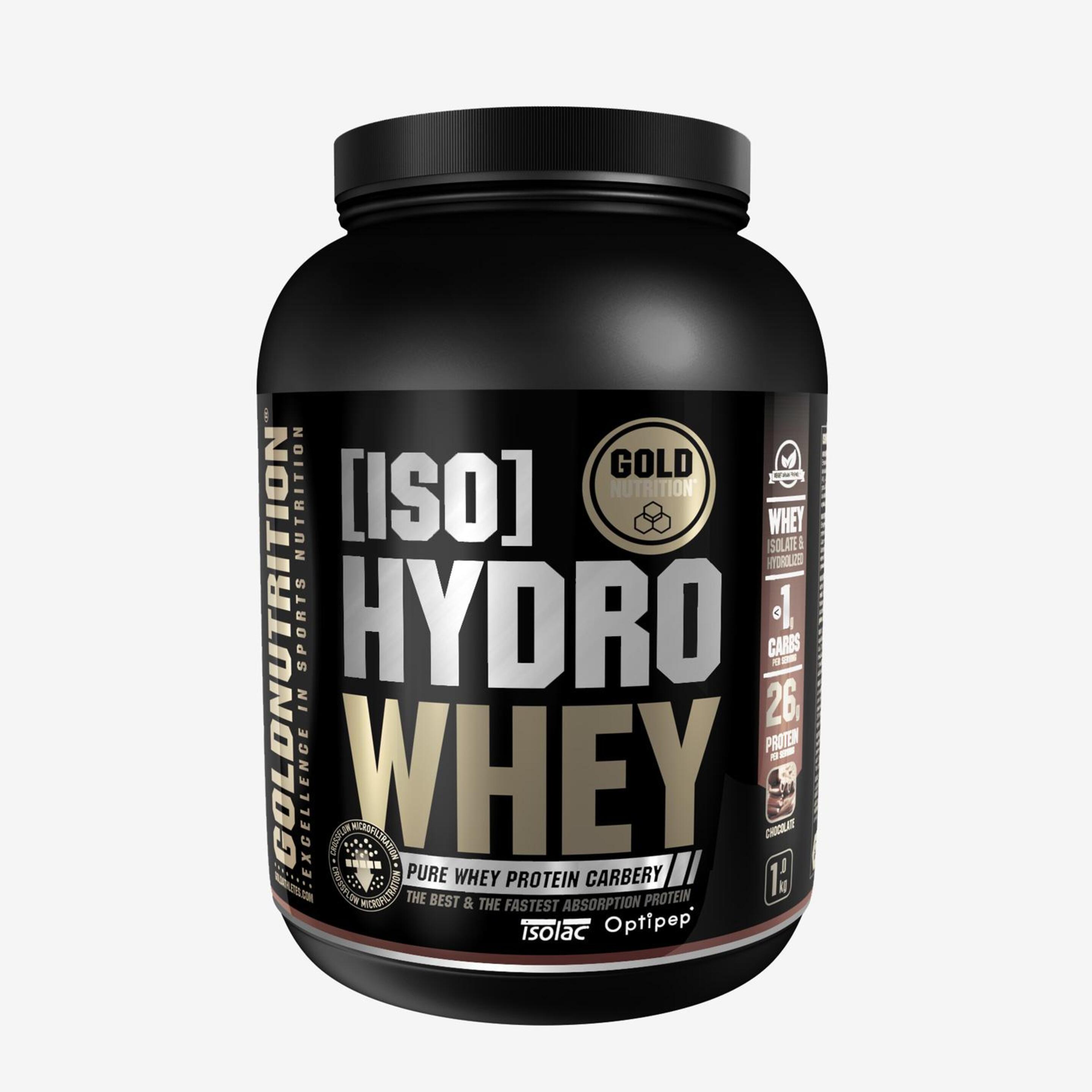 Proteína Iso Hydro Whey Choco Gold Nutrition 1kg - unico - 