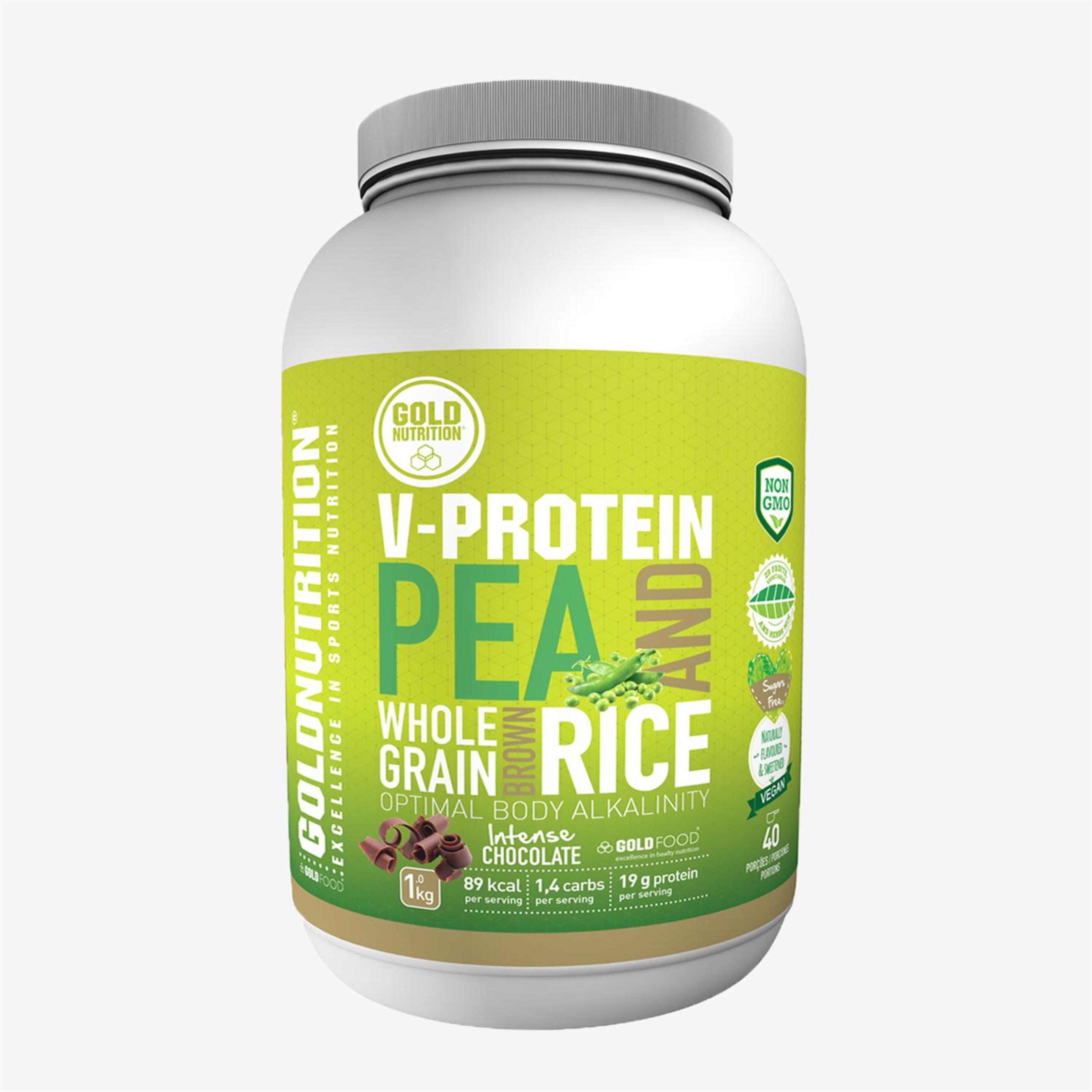 Proteína Vegetal Choco Gold Nutrition 1kg - unico - 
