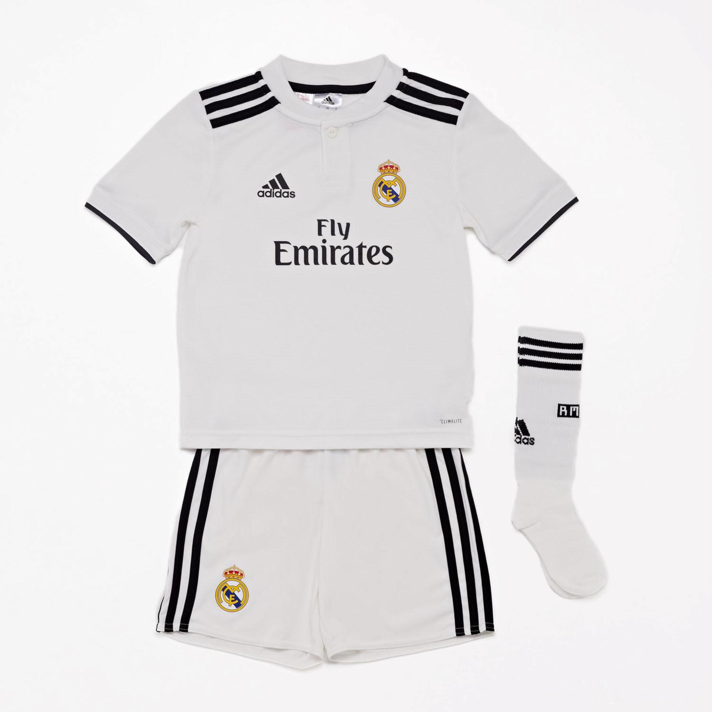 Conjunto 1ª Equipación Real Madrid Niño