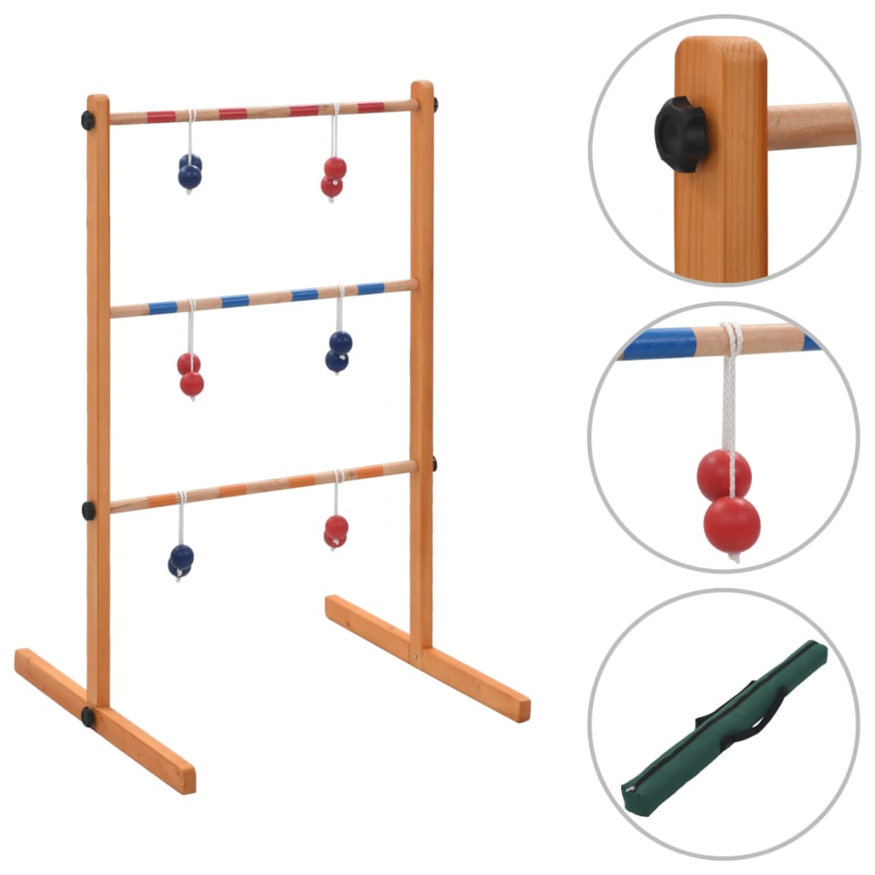 Vidaxl Juego Golf Spin Ladder De Madera