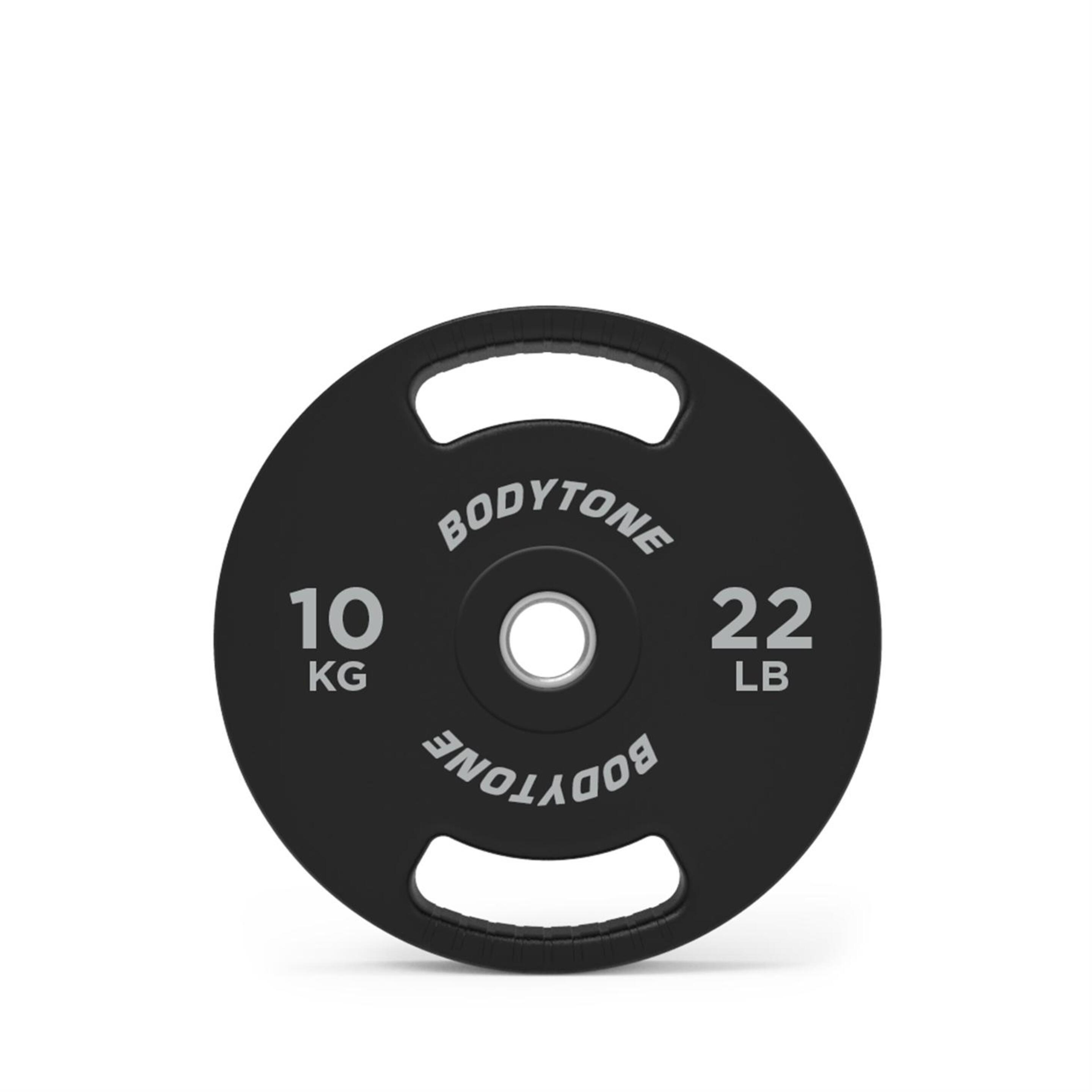 Disco Pesas 10kg Bodytone - Negro - Accesorios Musculación  MKP