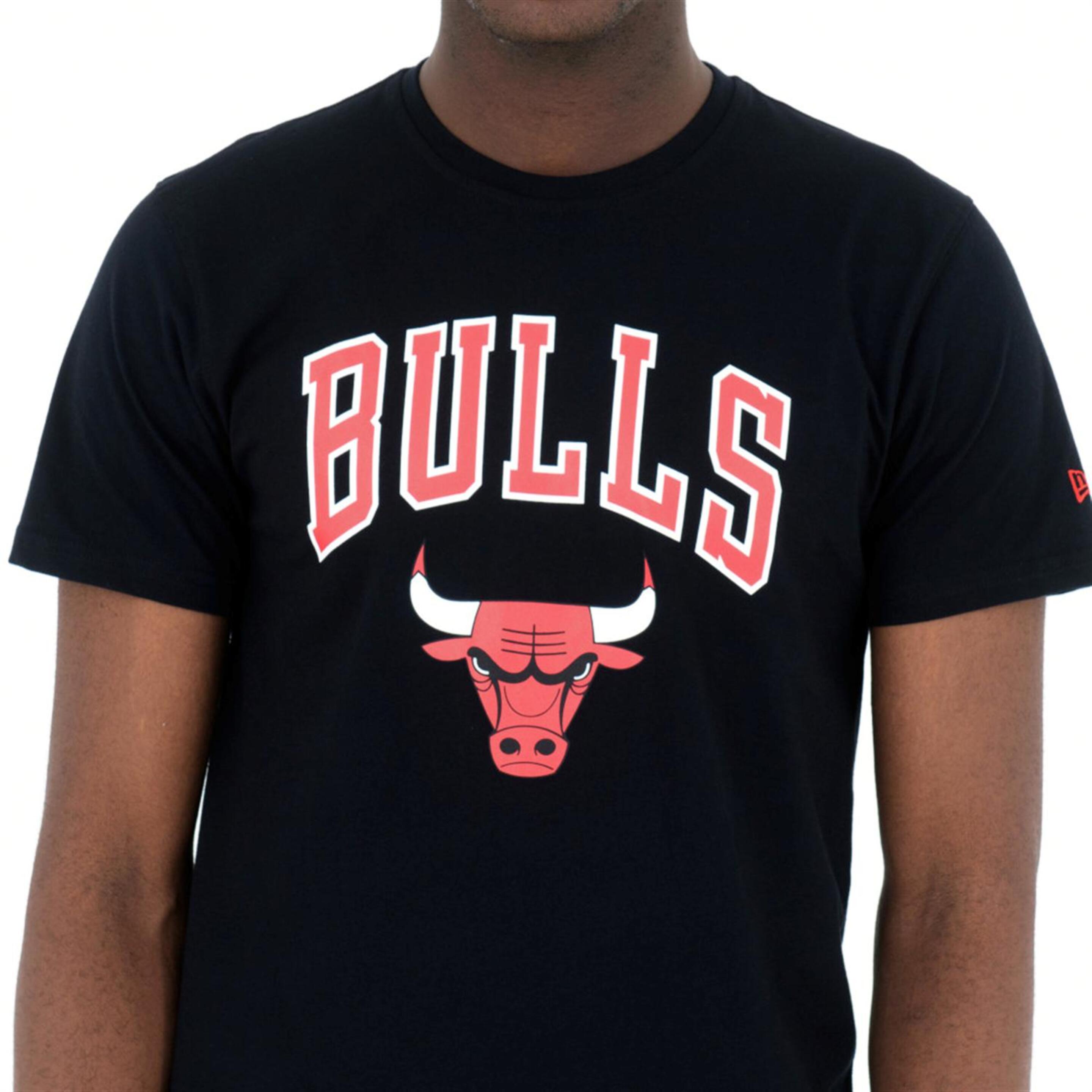 New Era Chicago Bulls - Negro-Rojo - Camiseta Hombre  MKP