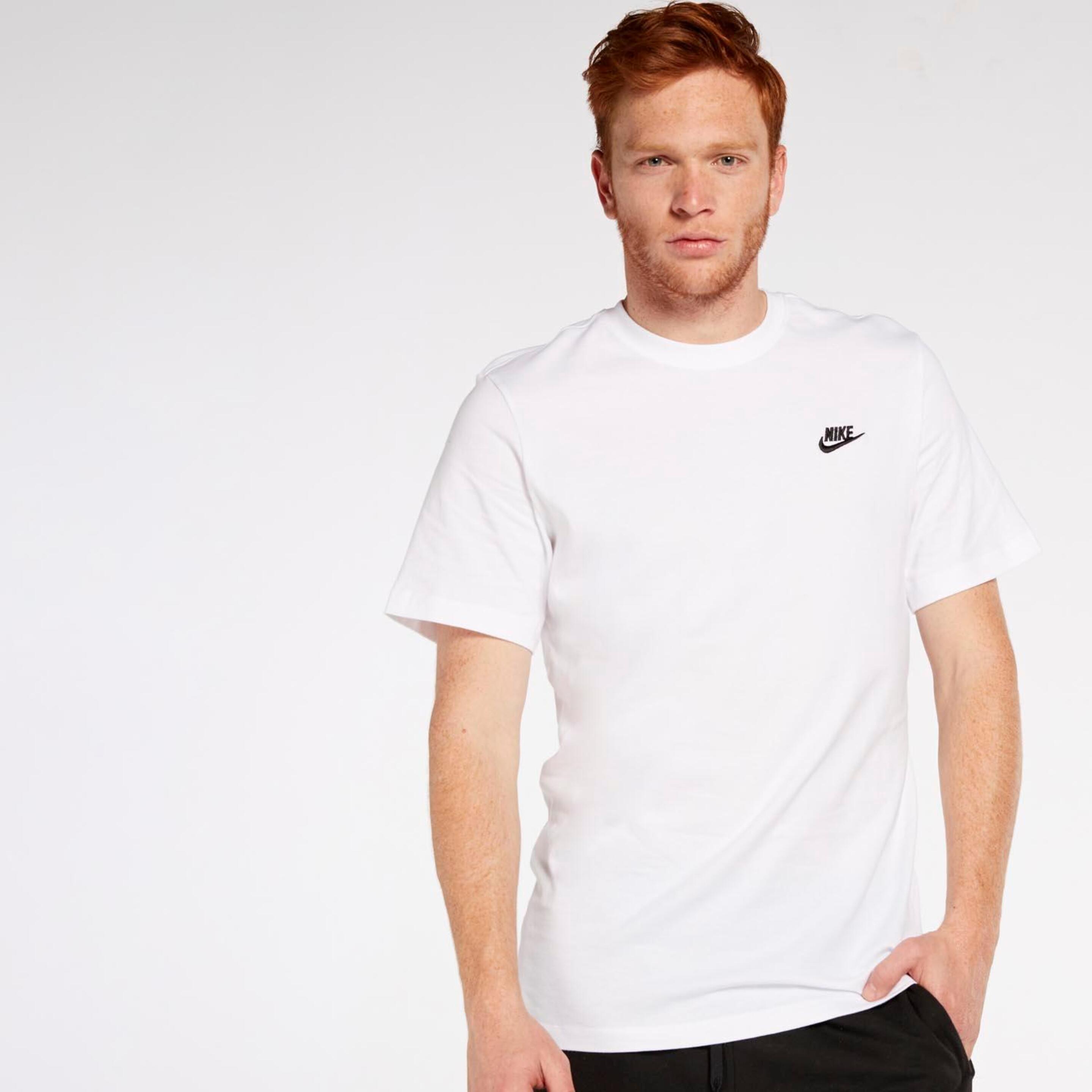Nike Club - Blanco - Camiseta Hombre