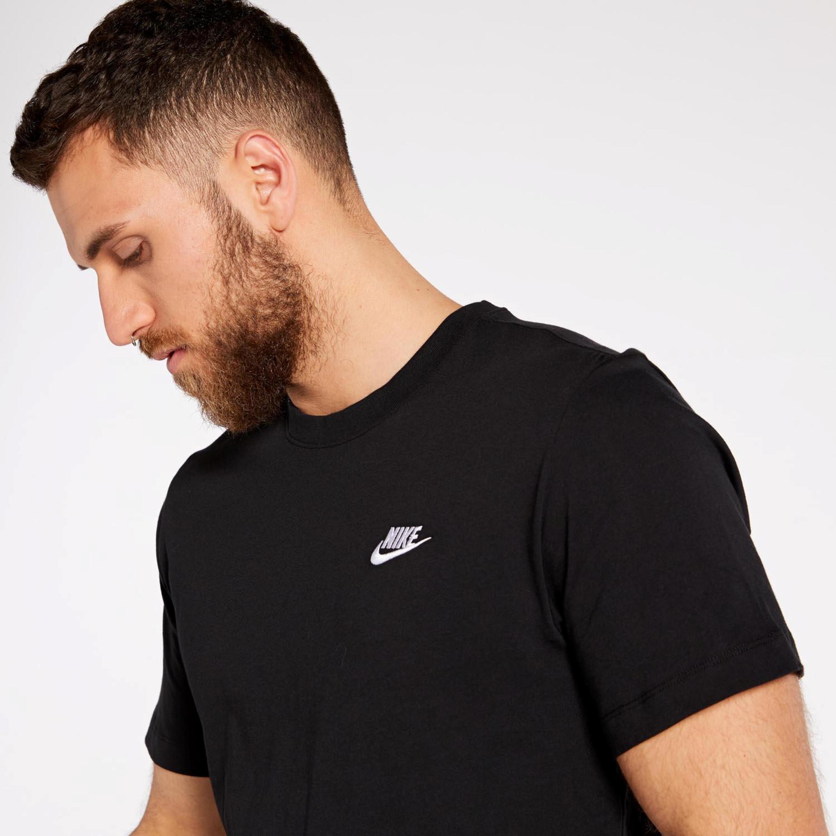 Nike Club - Negro - Camiseta Hombre