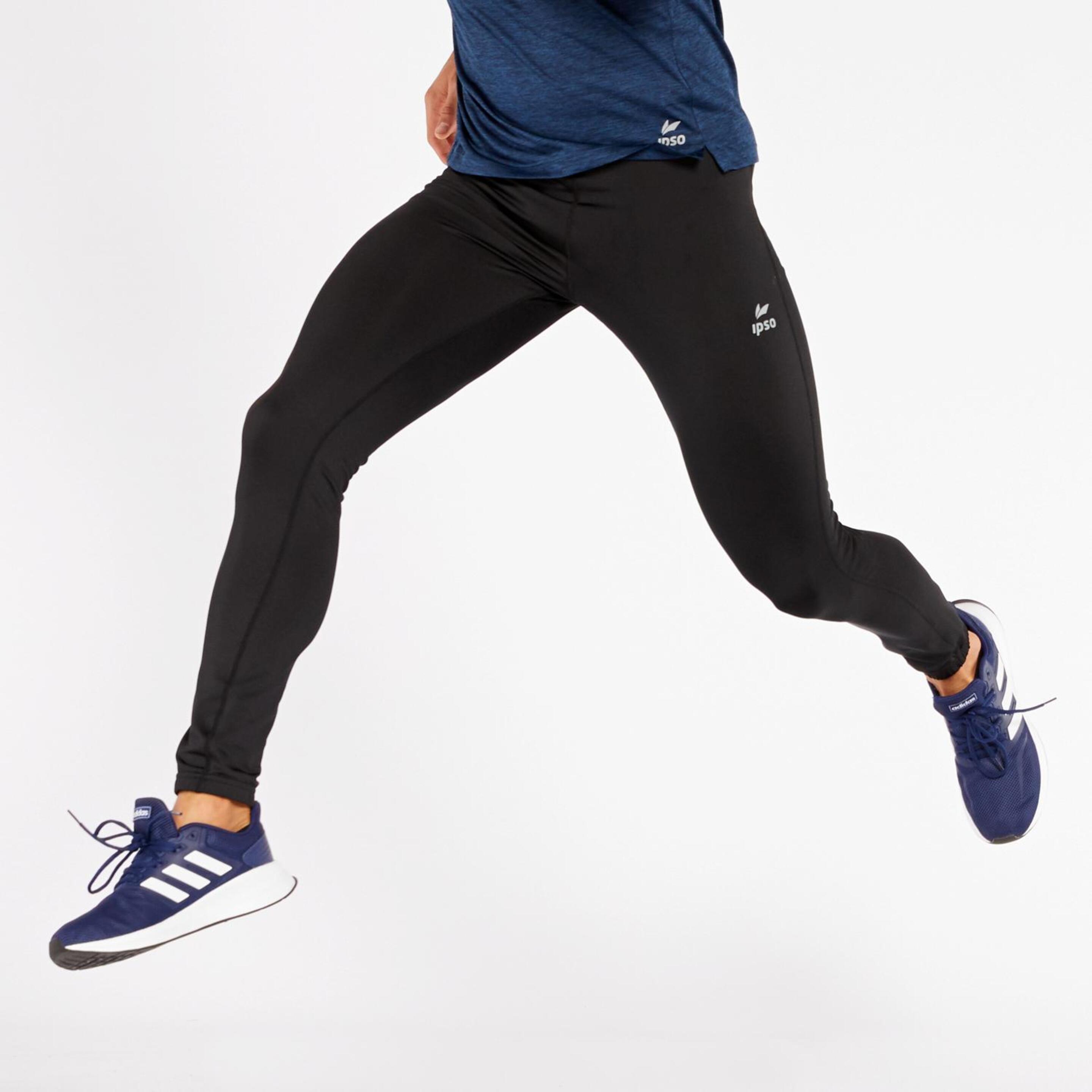 Malla Running Ipso Basic - negro - Malla Larga Hombre