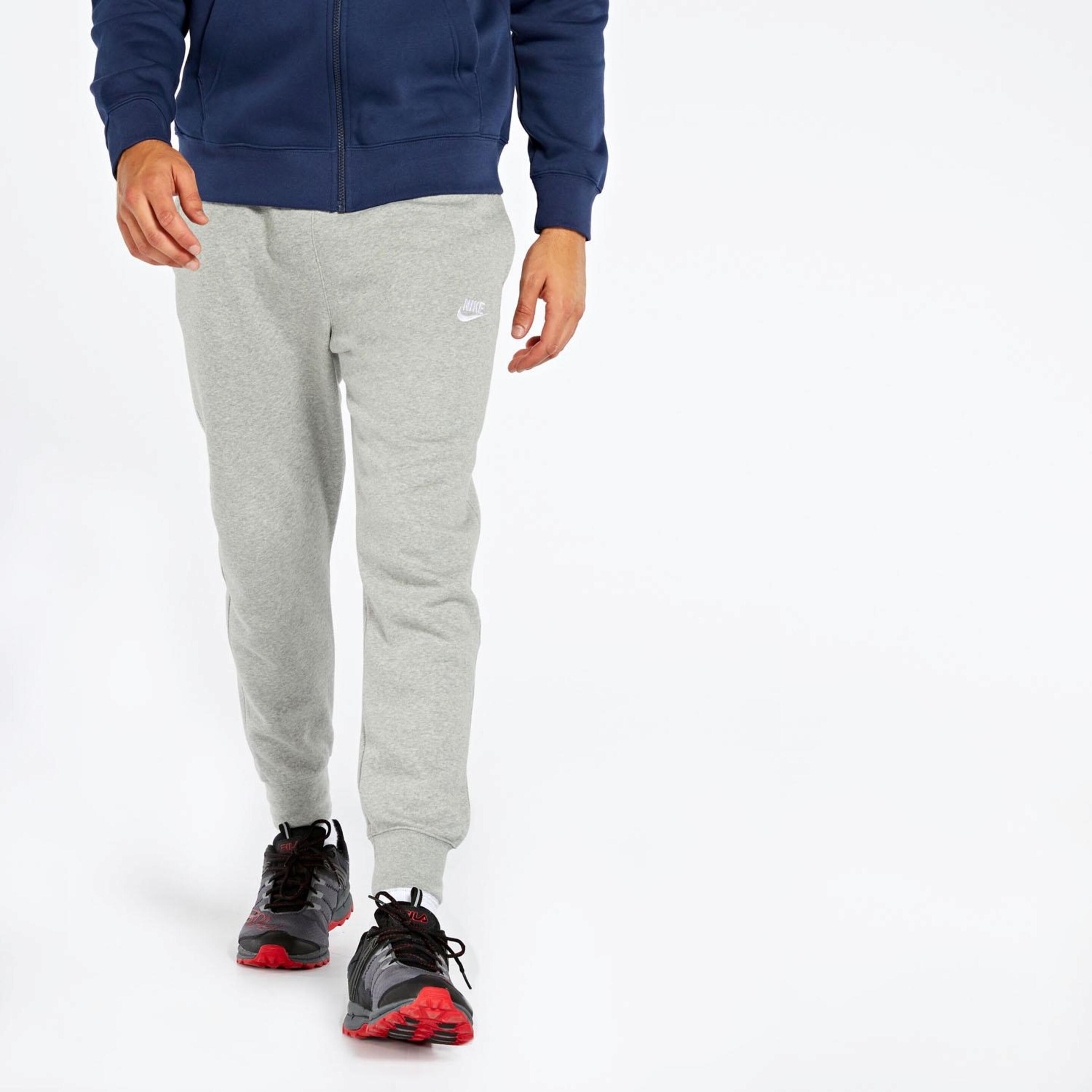 Pantalón Nike Clublogo - gris - Pantalón Largo Hombre