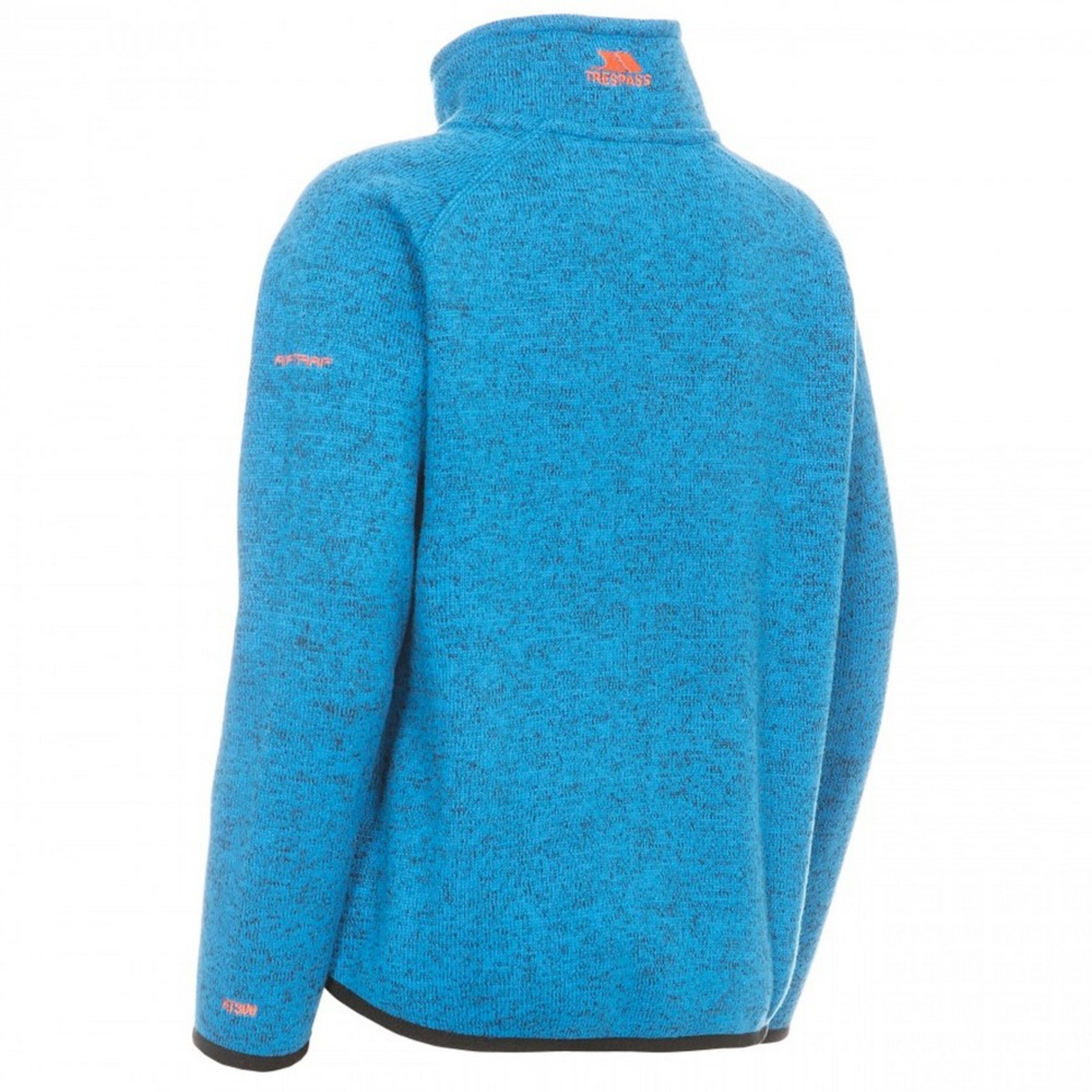 Trespass Childrens Boys Mario Full Zip Fleece Jacket (Azul Moteado)