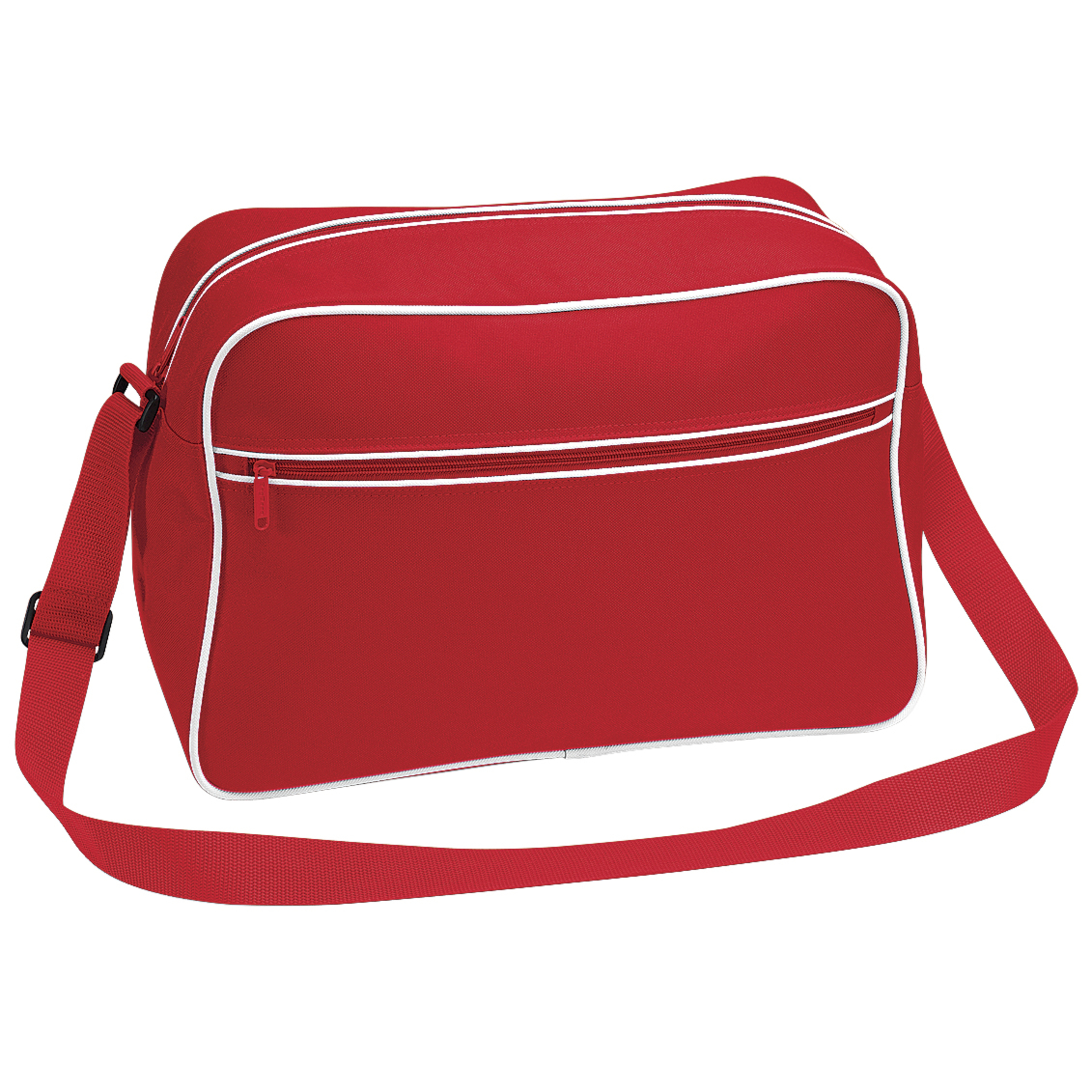 Mochila Bandolera Modelo Retro ( 18 Litros) Bagbase (Rojo)