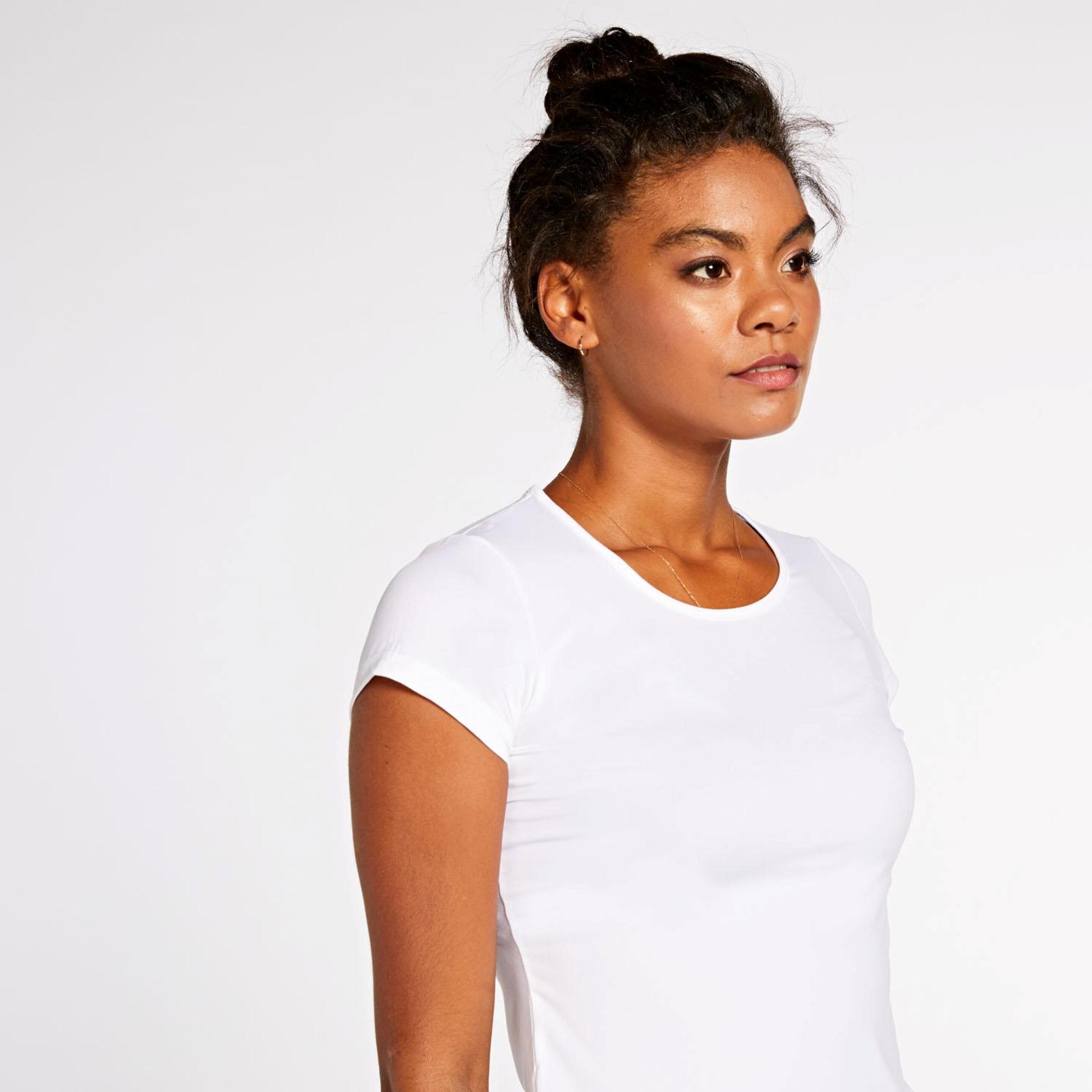 Camiseta Doone - Blanco - Camiseta Fitness Mujer