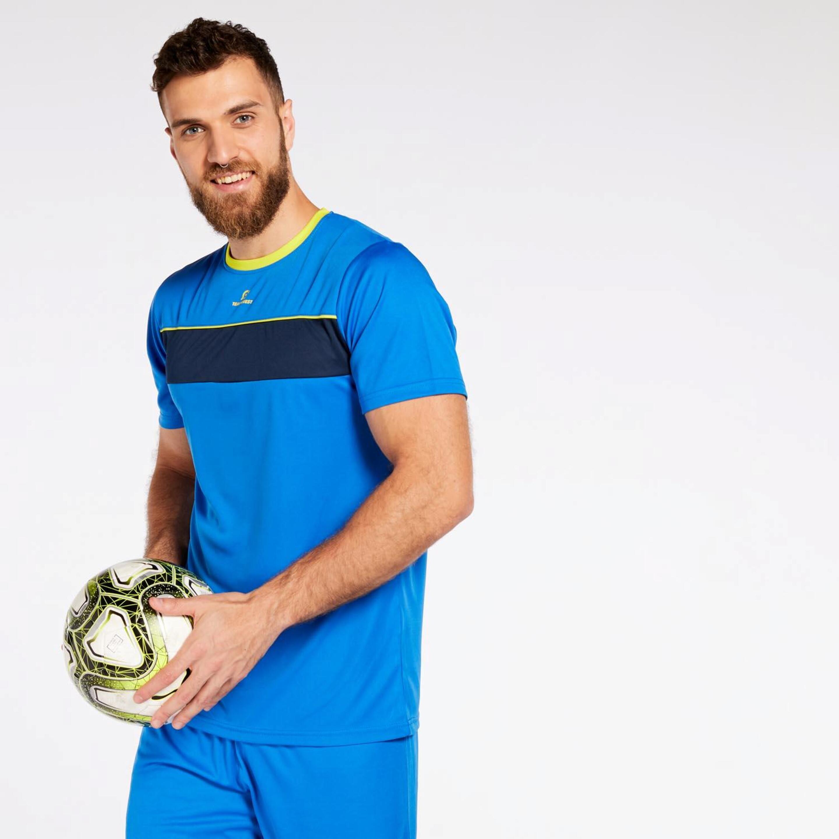 T-shirt Team Quest Basic - azul - T-shirt Futebol Homem