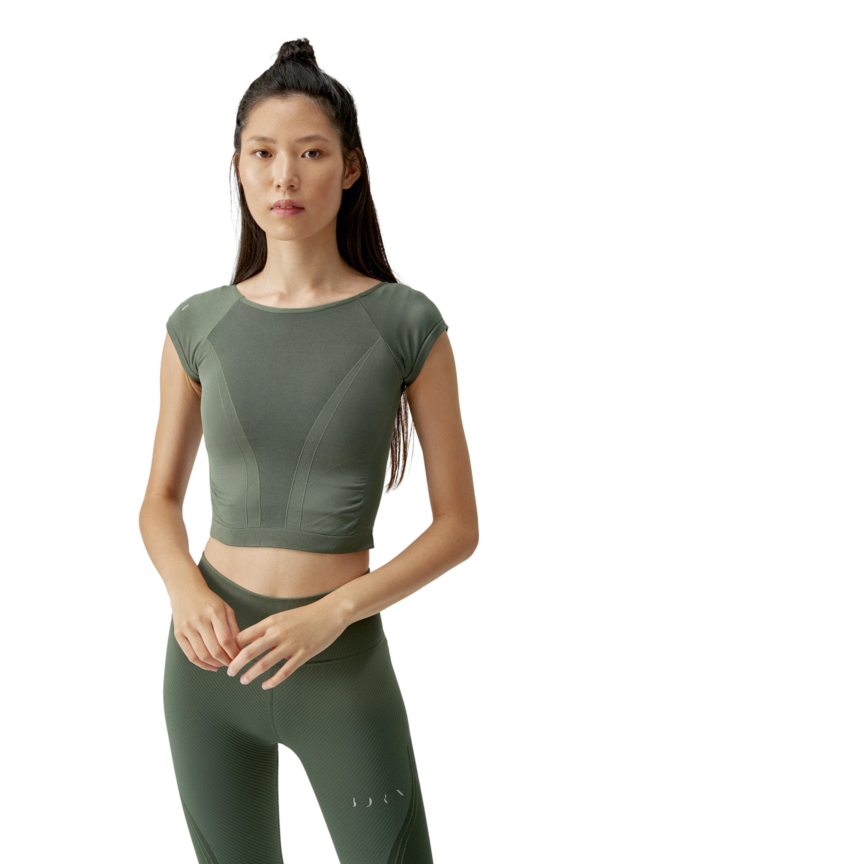 Camiseta Born Living Yoga Kerani - verde-oscuro - 