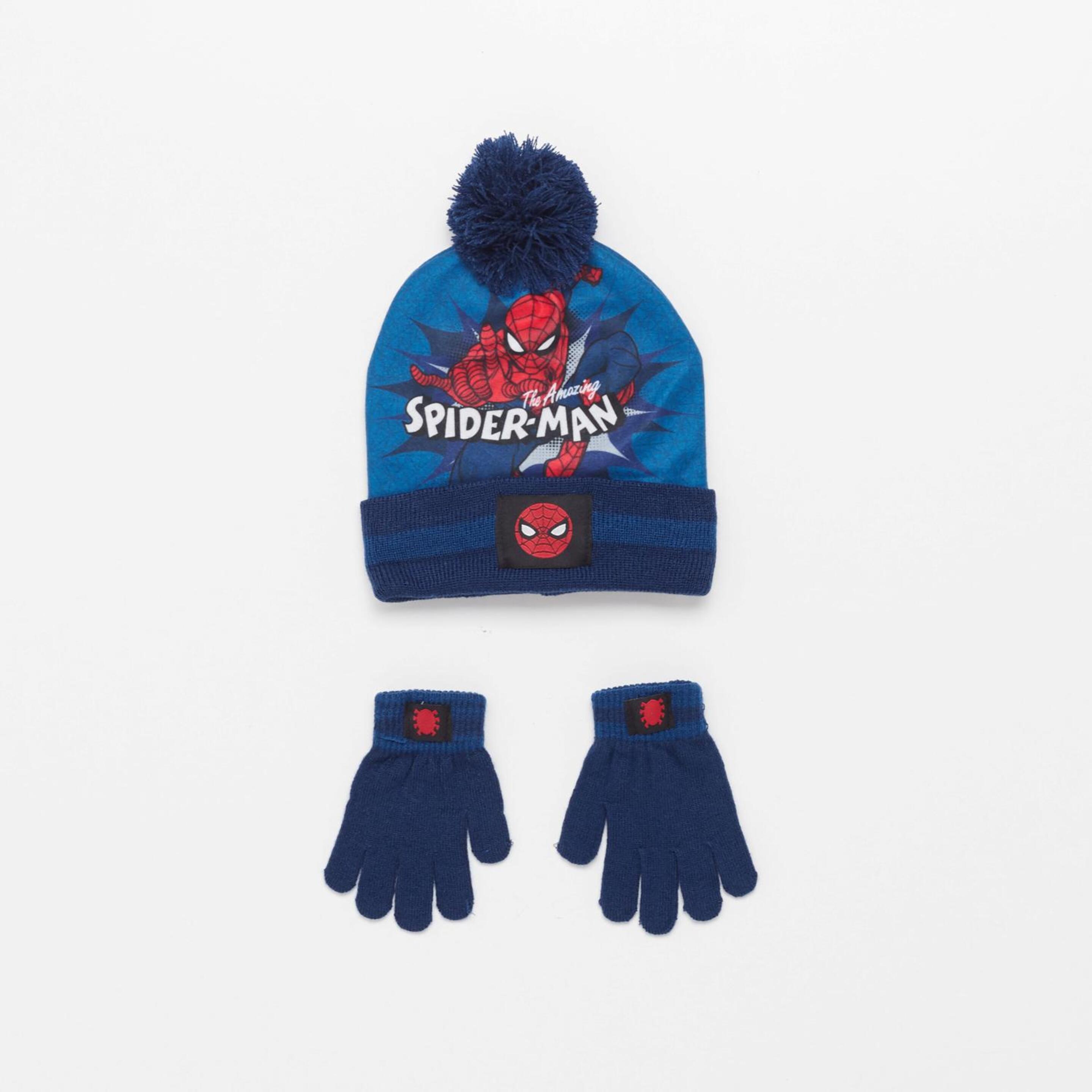 Luvas & Gorro Spiderman