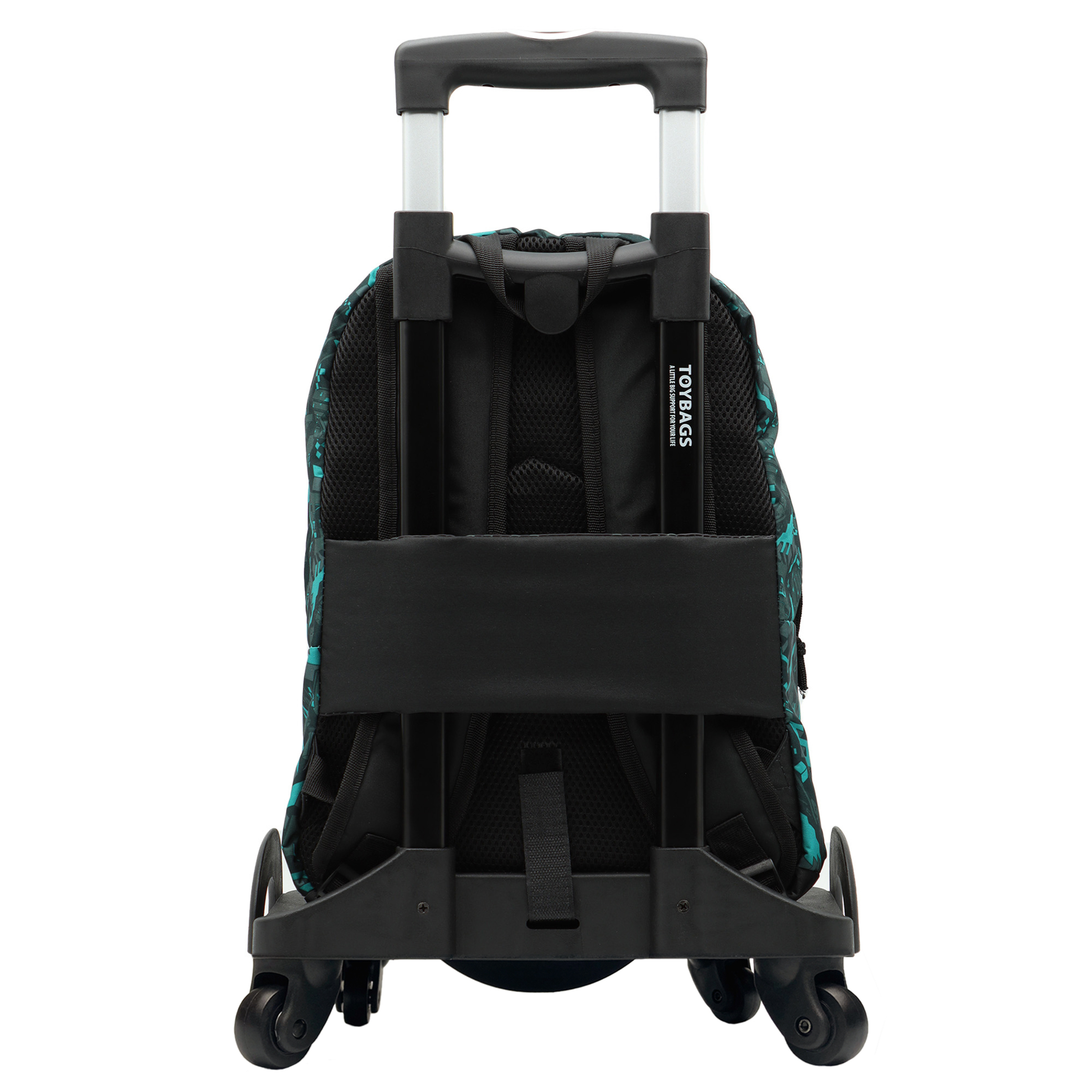 Mochila Minecraft Greeny Adaptável Mais Novos Toybags Trolley 4 Rodas 360º