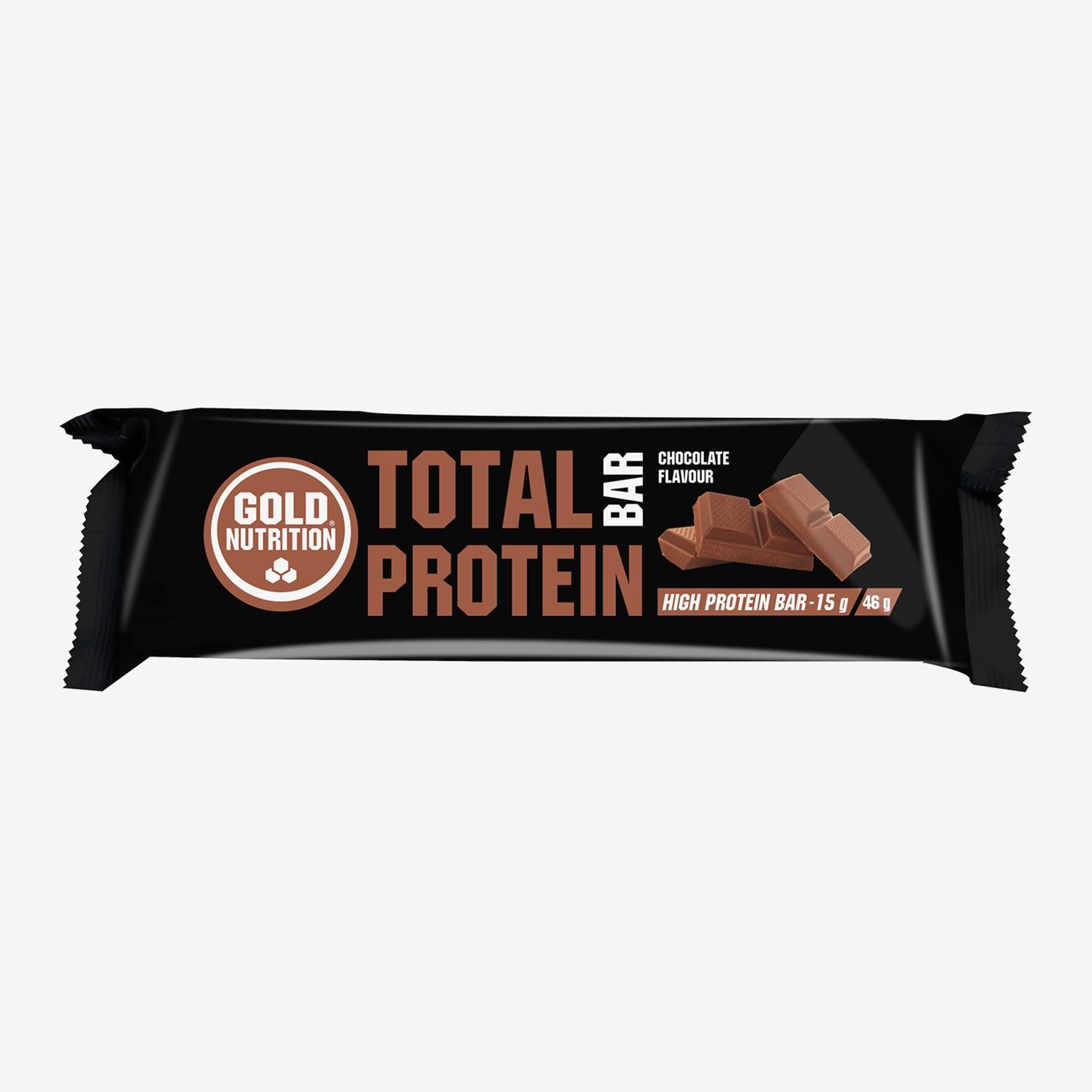 Gold Nutrition Barrita Total Protein Chocolate 24uds - unico - Proteínas
