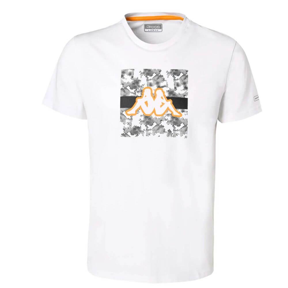 T-shirt Em Algodão De Fitness Homem Kappa Grami. Branco