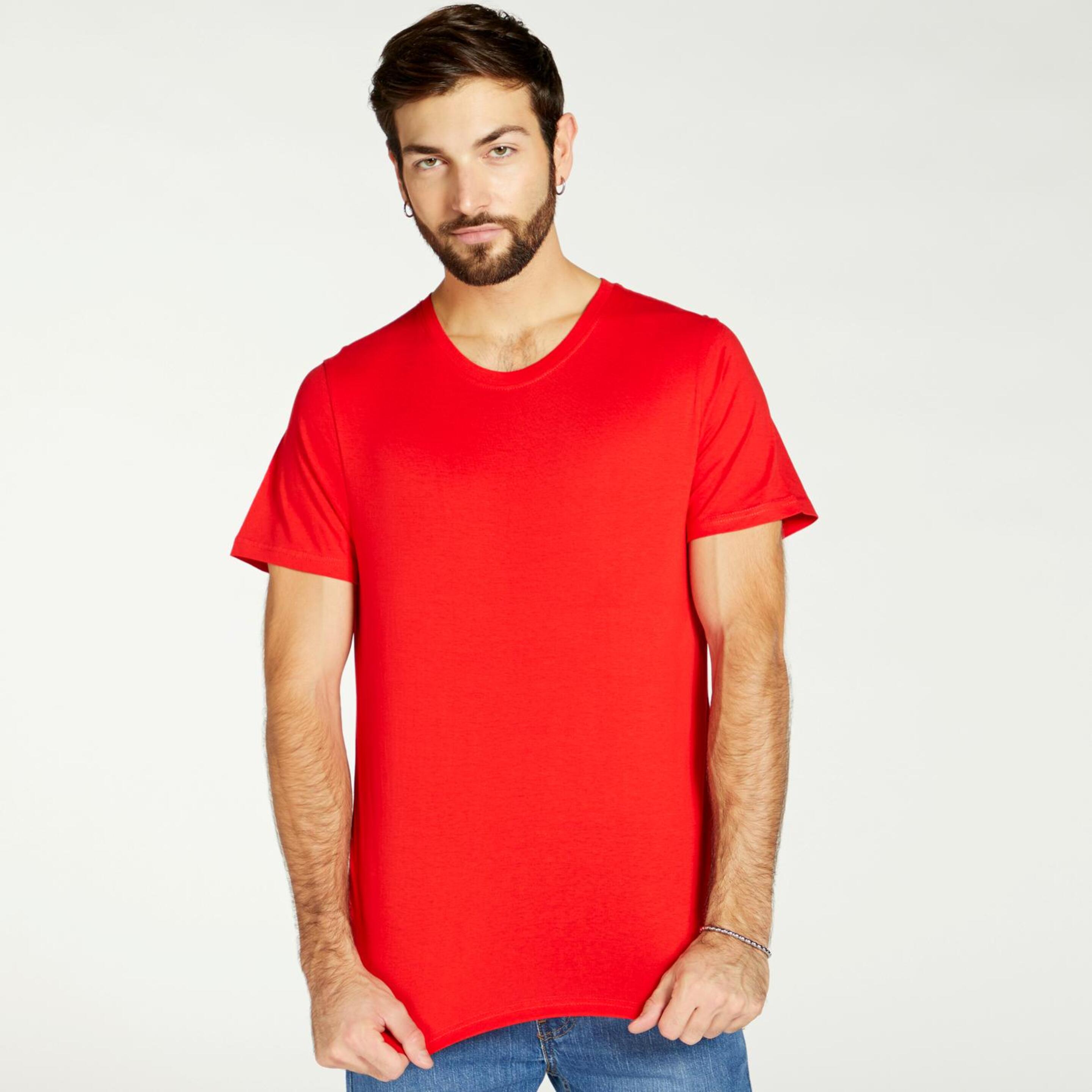 Camiseta Up Basic - Roja - Camiseta Manga Corta Hombre