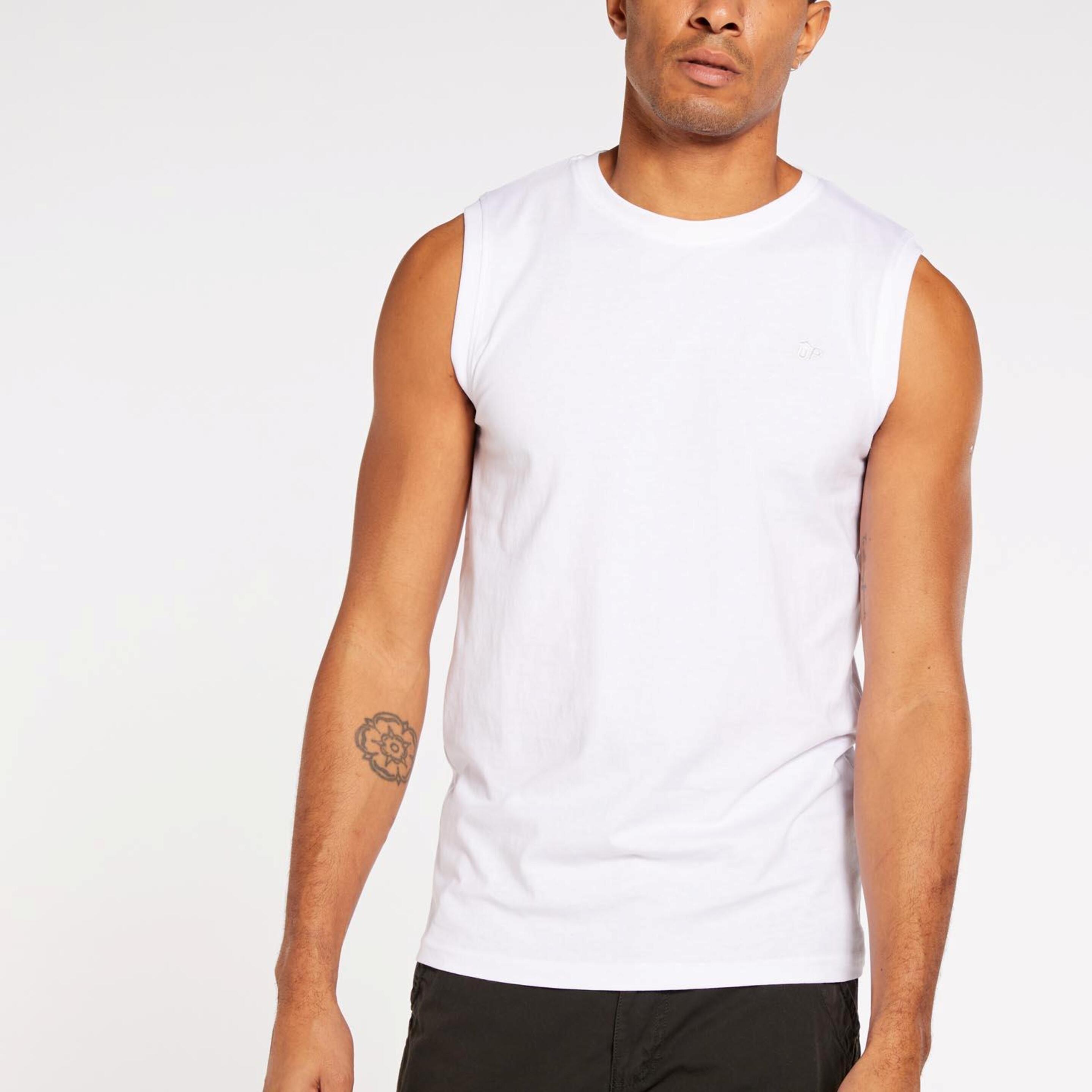 Up Basic - blanco - Camiseta Sin Mangas Hombre
