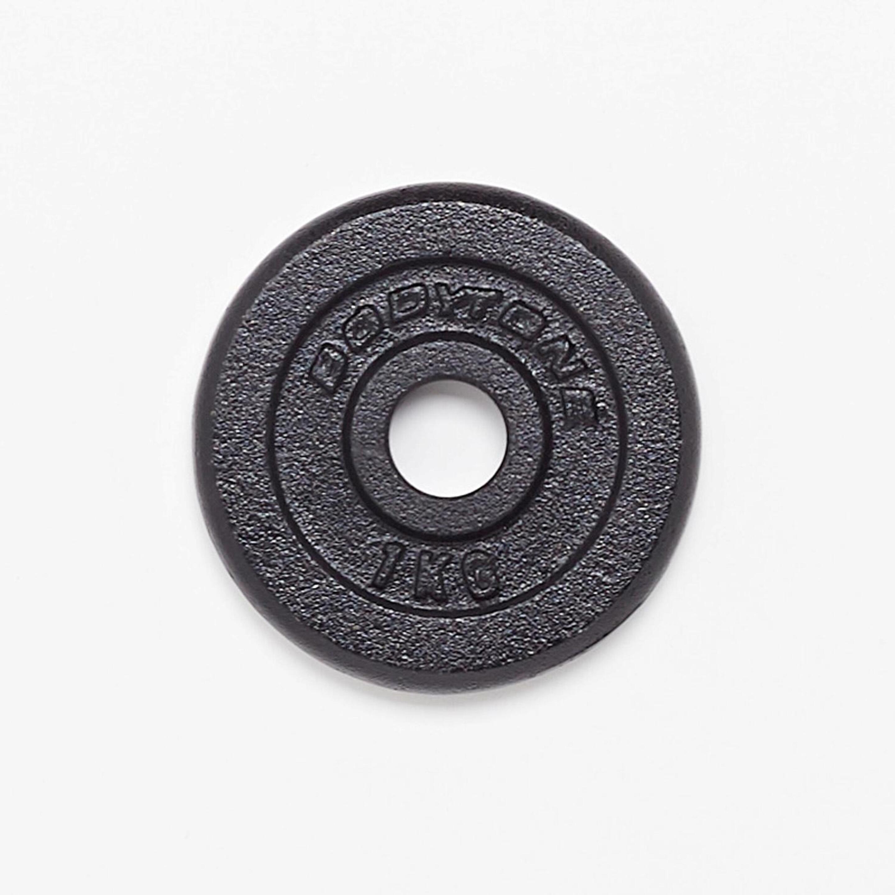 Disco Ferro 1 Kg Bodytone - negro - Disco 1Kg