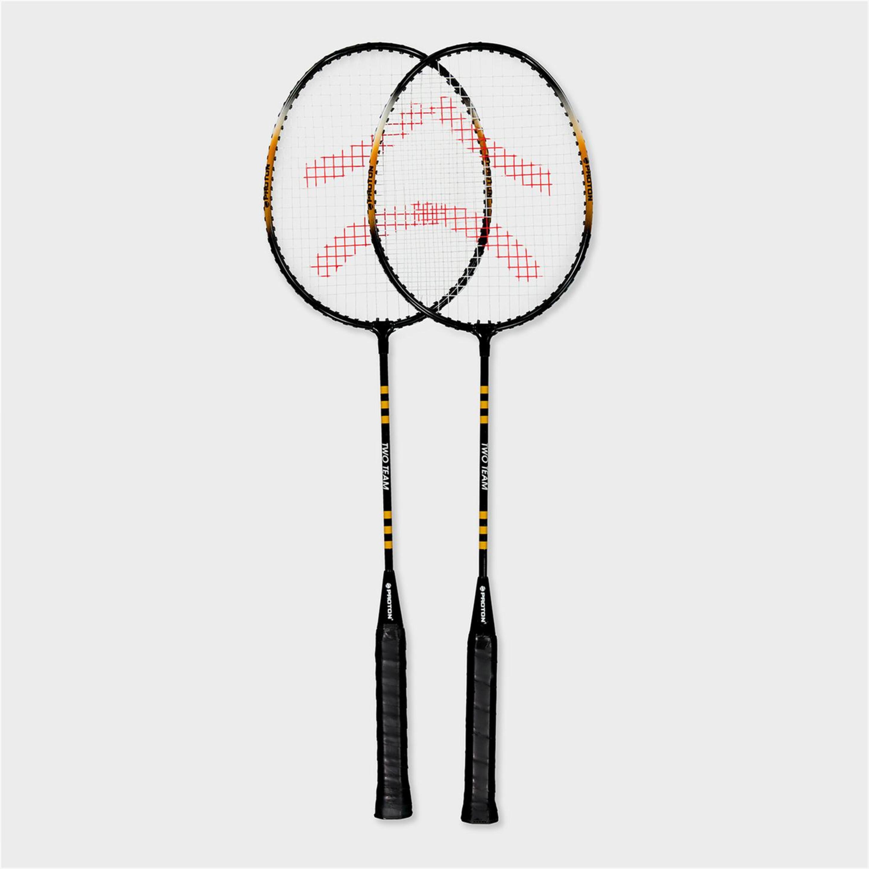 Raqueta Badminton Protón Set 2 - Negro - Raqueta Bádminton