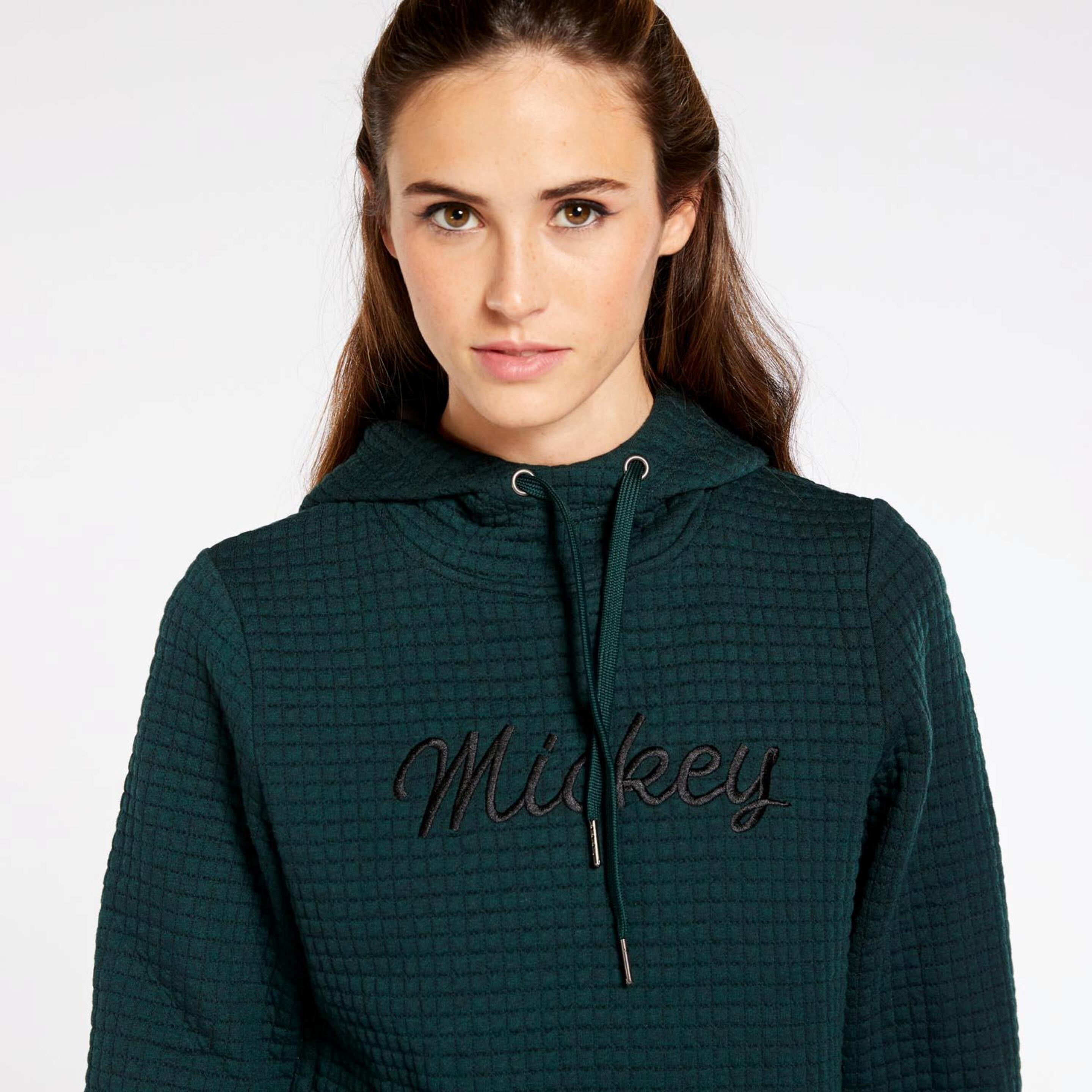 Sweatshirt Mickey 3 - verde - Sweatshirt Capuz Mulher
