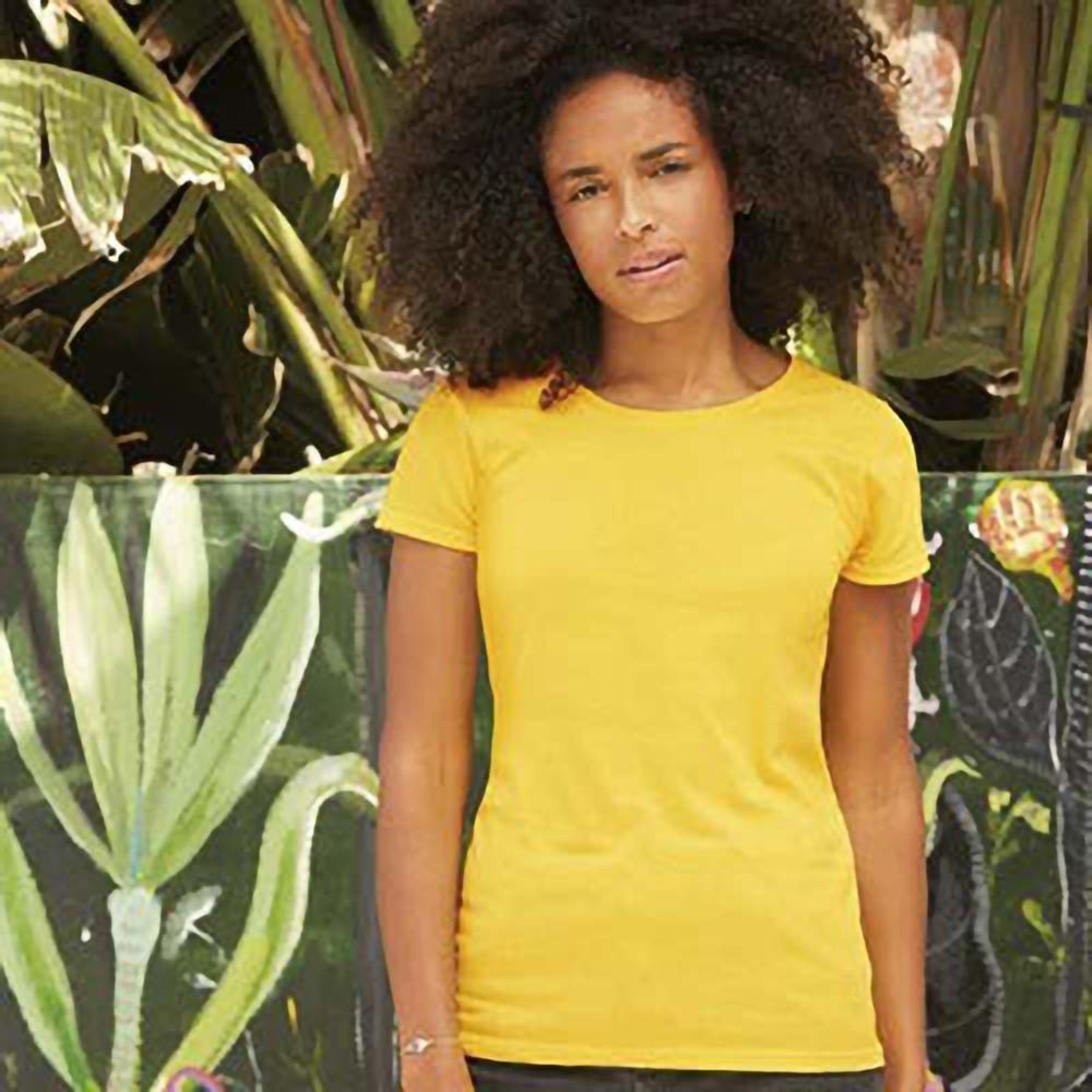 Camiseta Ajustada Fruit Of The Loom Ladyfit