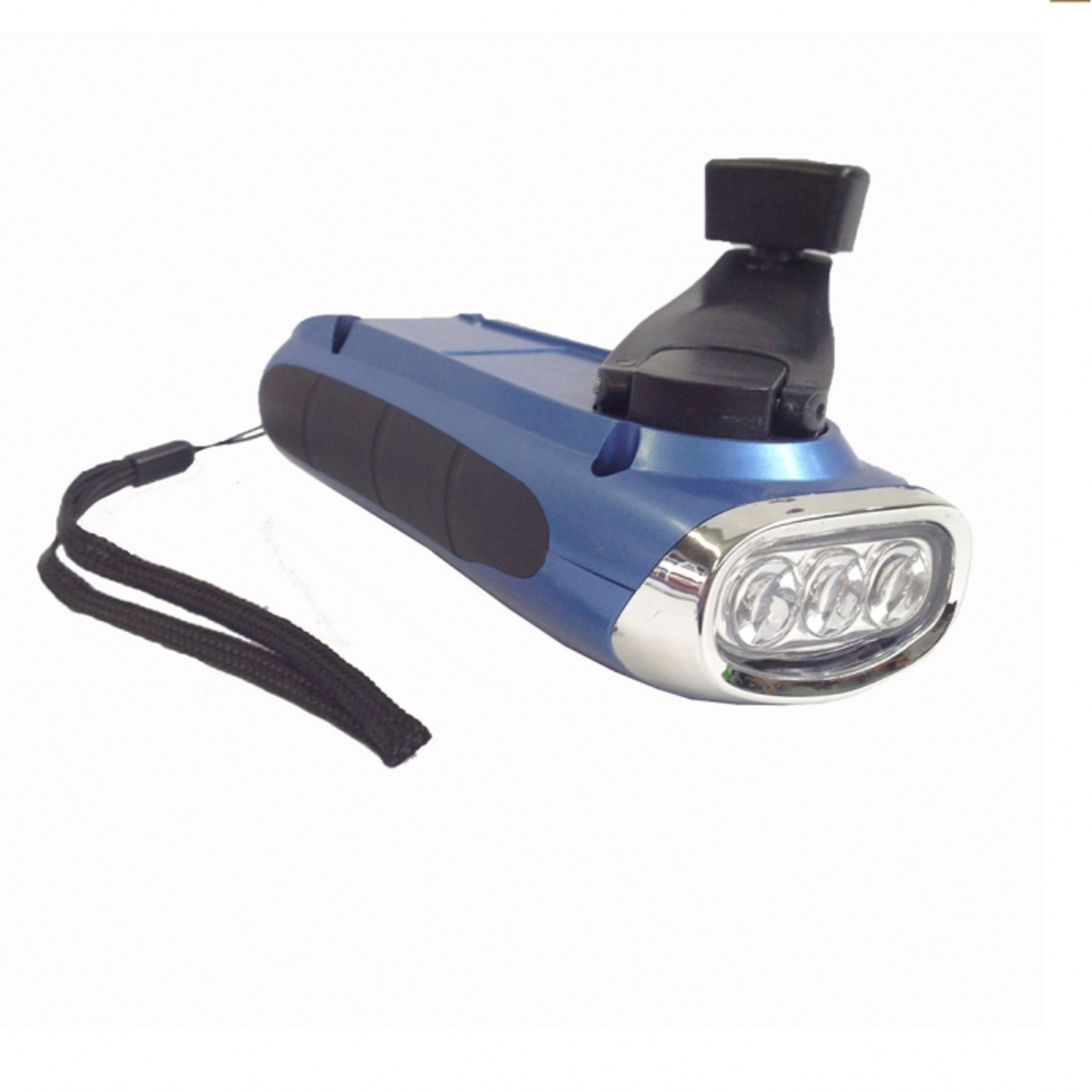 Linterna Hosa Dinamo 3 Leds - Azul