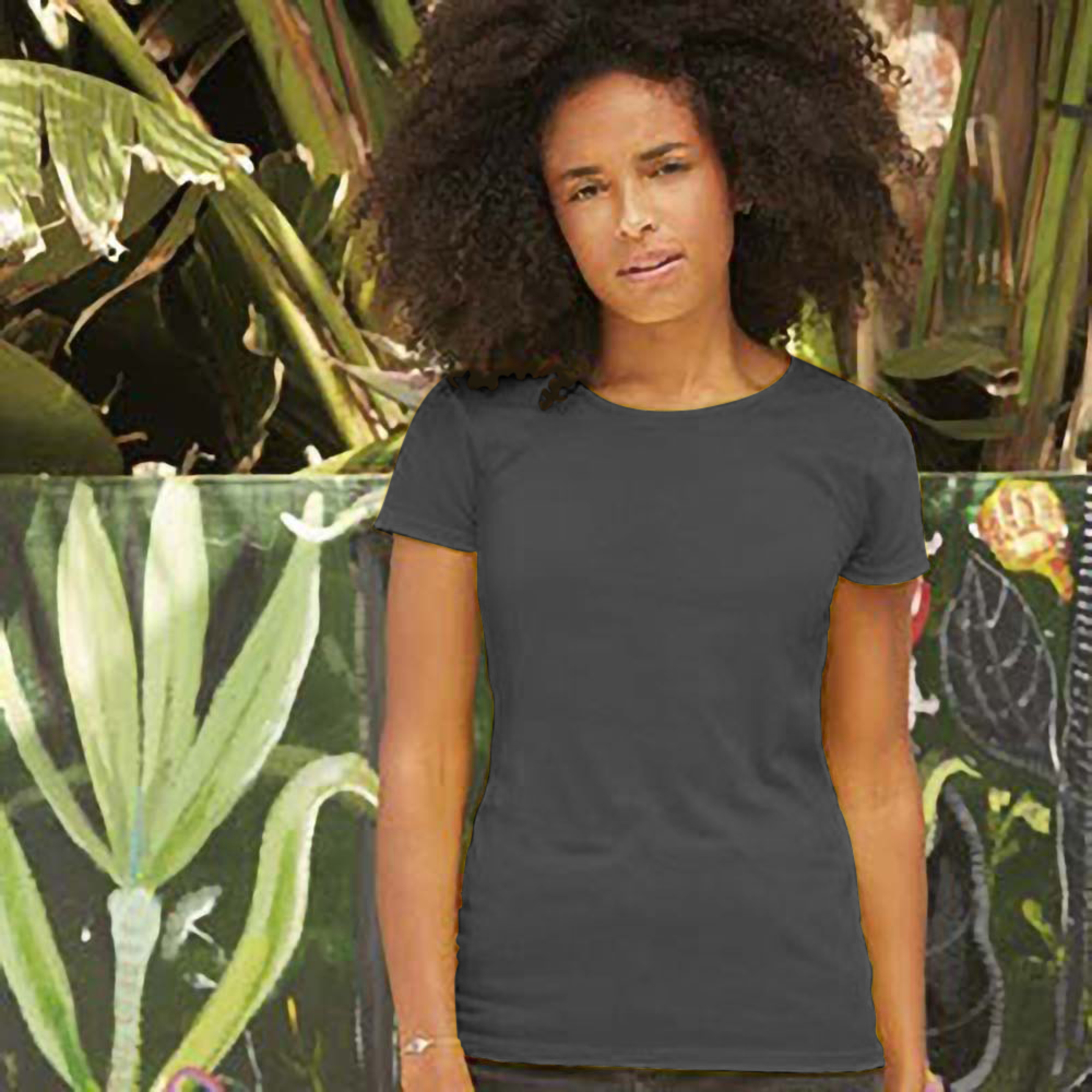 Camiseta Ajustada Fruit Of The Loom Ladyfit