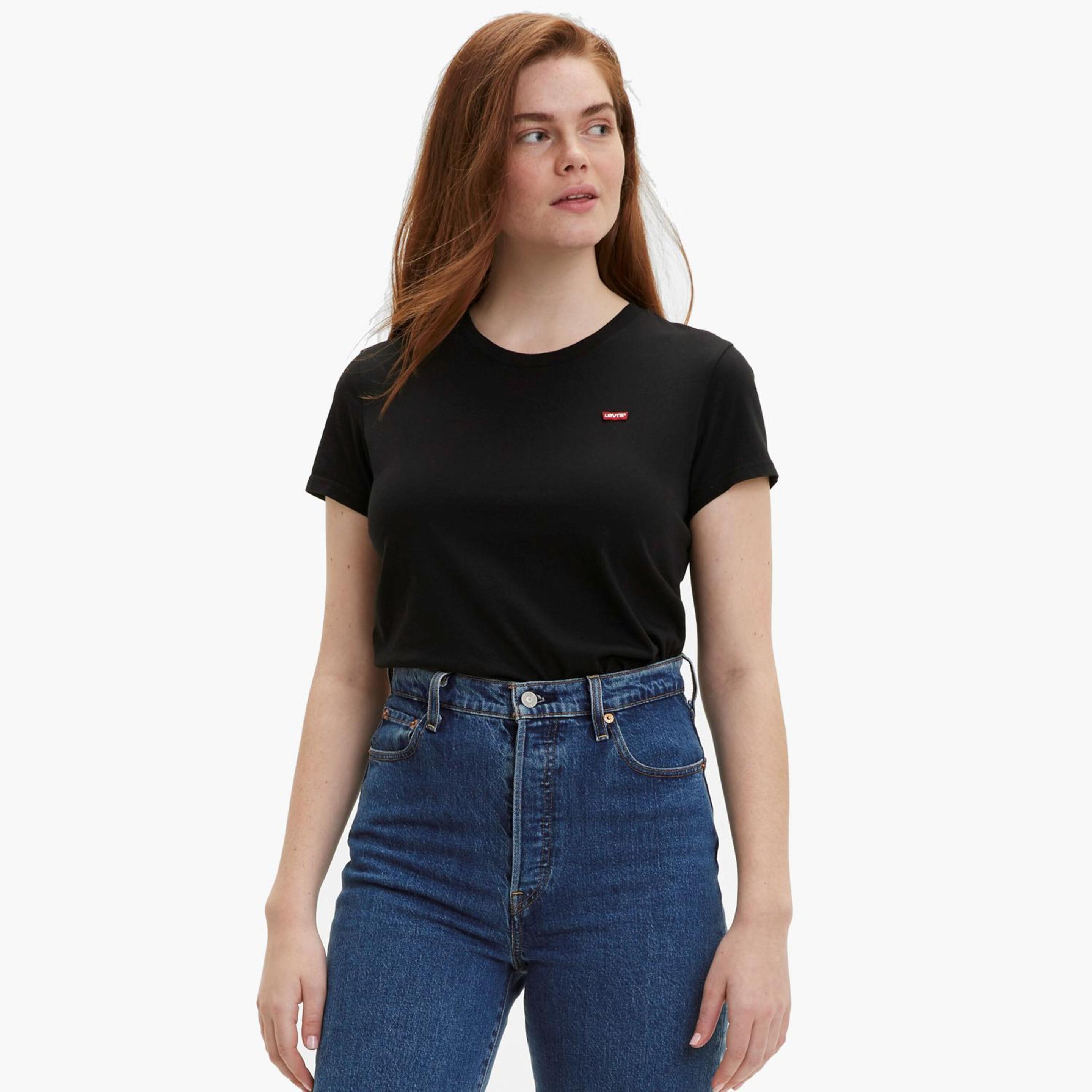 Levi's Chesthit - negro - Camiseta Mujer