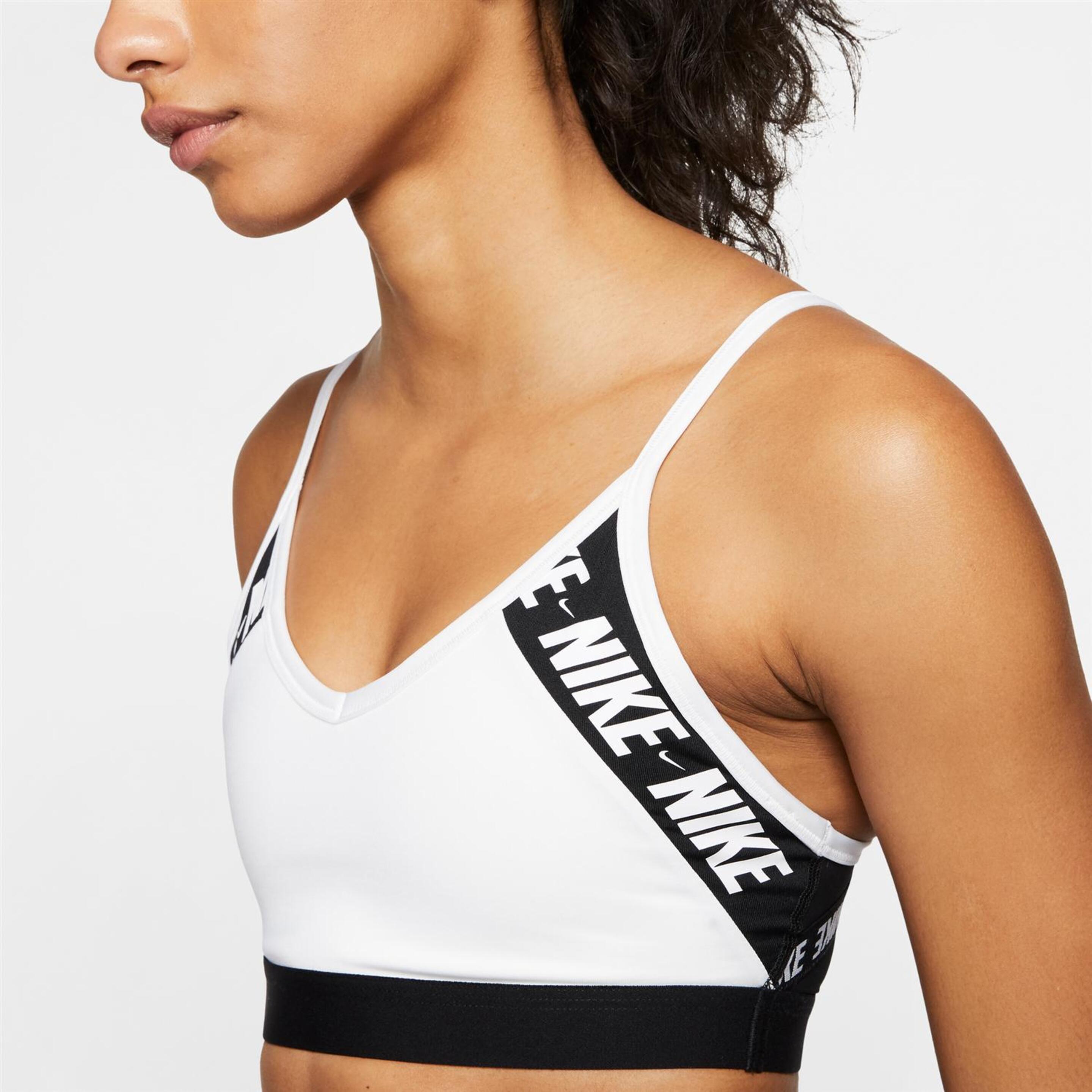 Nike Indy Logo - Branco - Soutien Desporto Ajustável | Sport Zone
